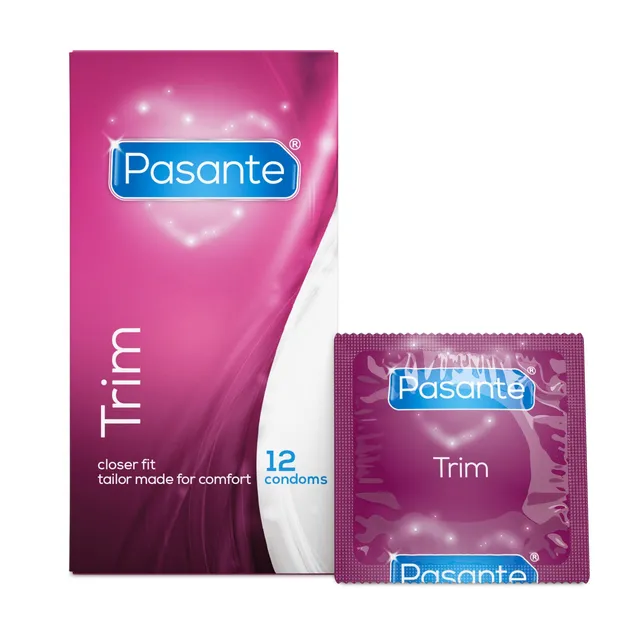 Pasante Trim préservatifs étroits ajustés latex 12 pièces