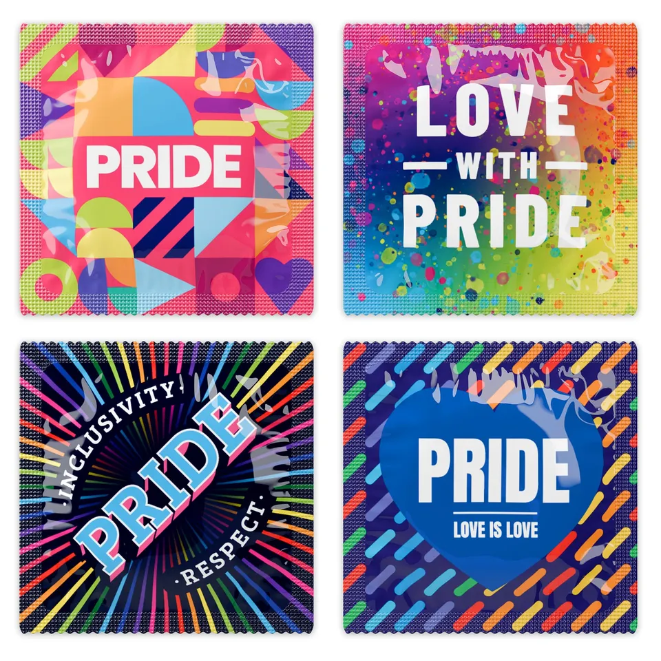 Pasante Themed Pride préservatifs latex standard 144 pièces