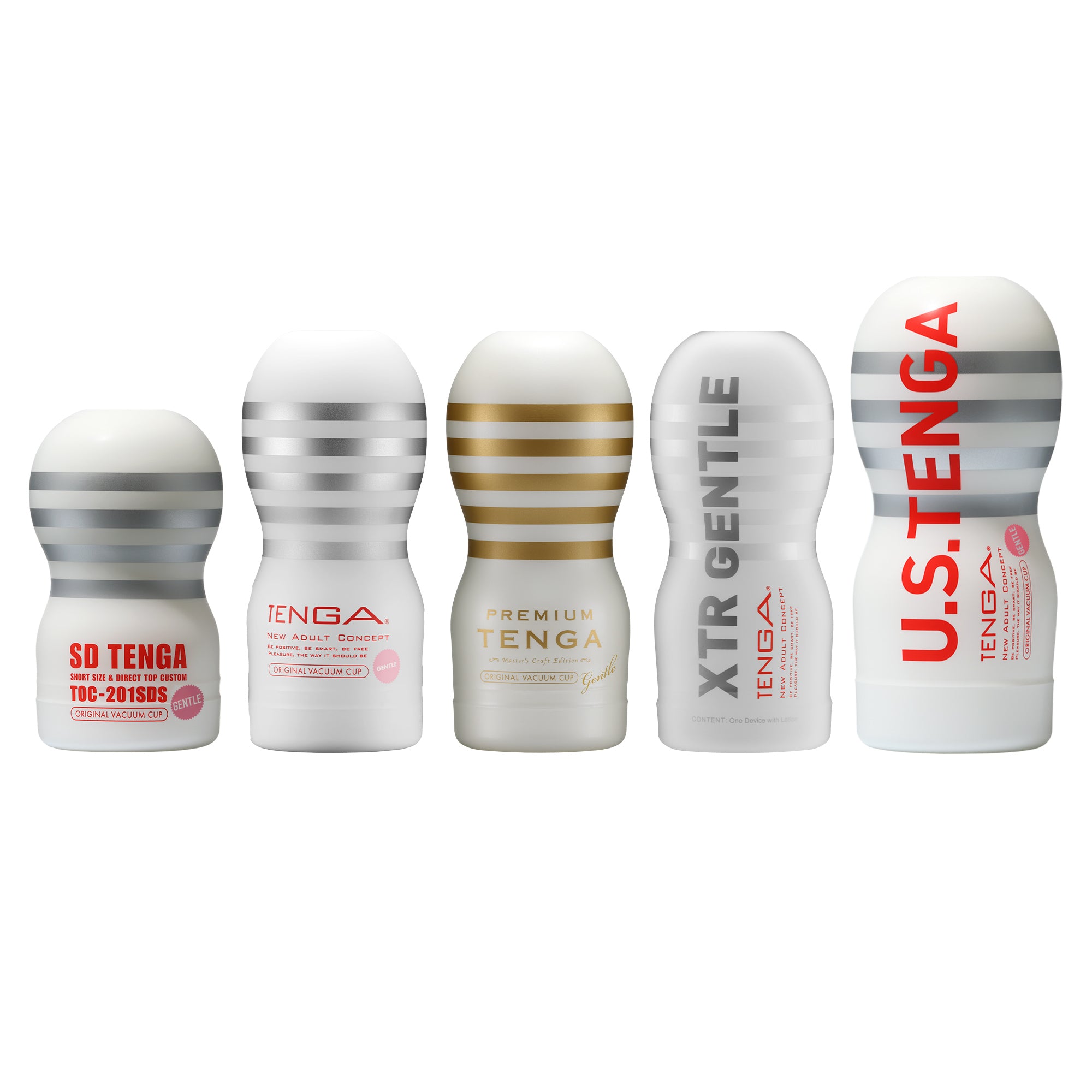 Tenga Cup Set blanc masturbateur homme gentle lot 5