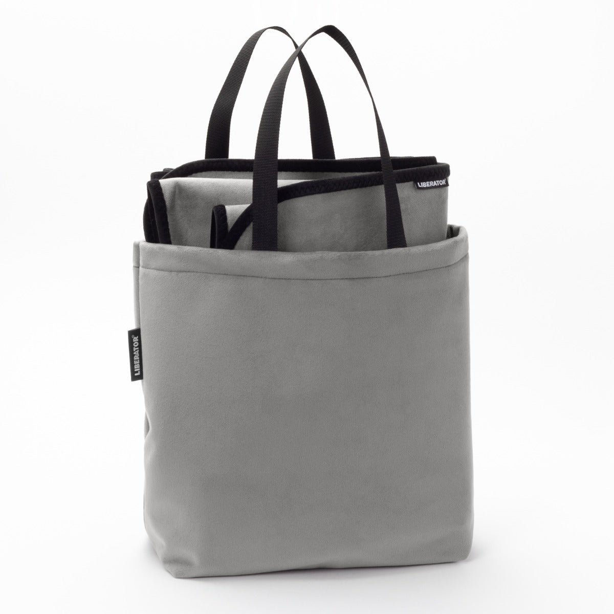 Liberator Fascinator Tote sac rangement microvelours noir
