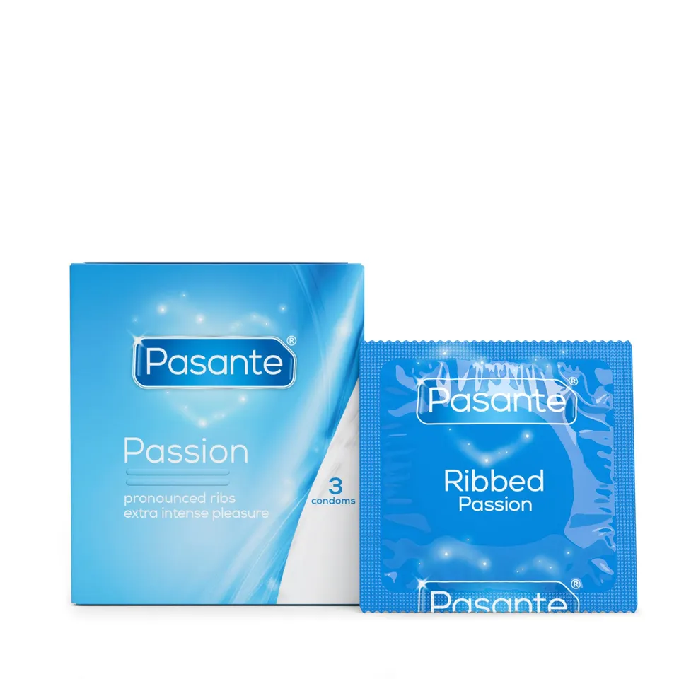 Pasante Passion préservatifs nervurés x3 latex