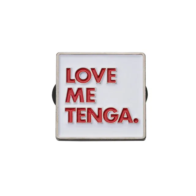 Tenga Merch Pin Badge Square badge metal carre