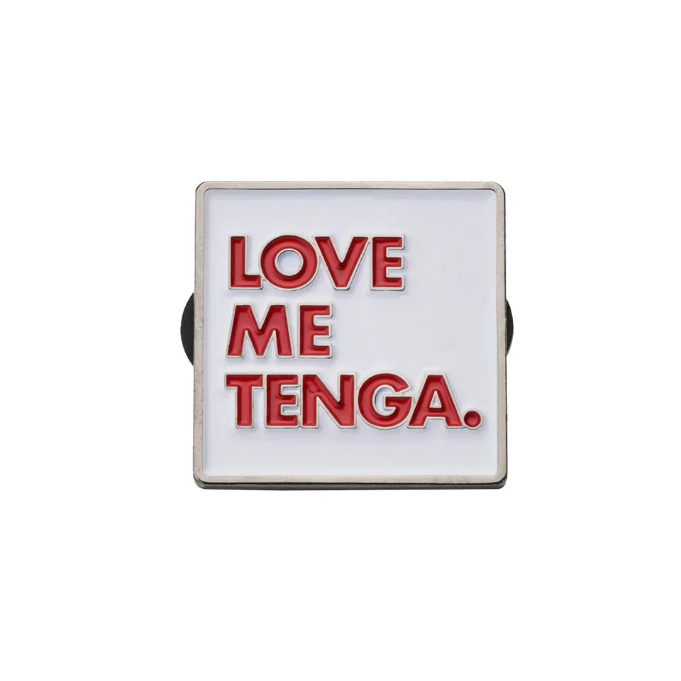 Tenga Merch Pin Badge Square badge metal carre