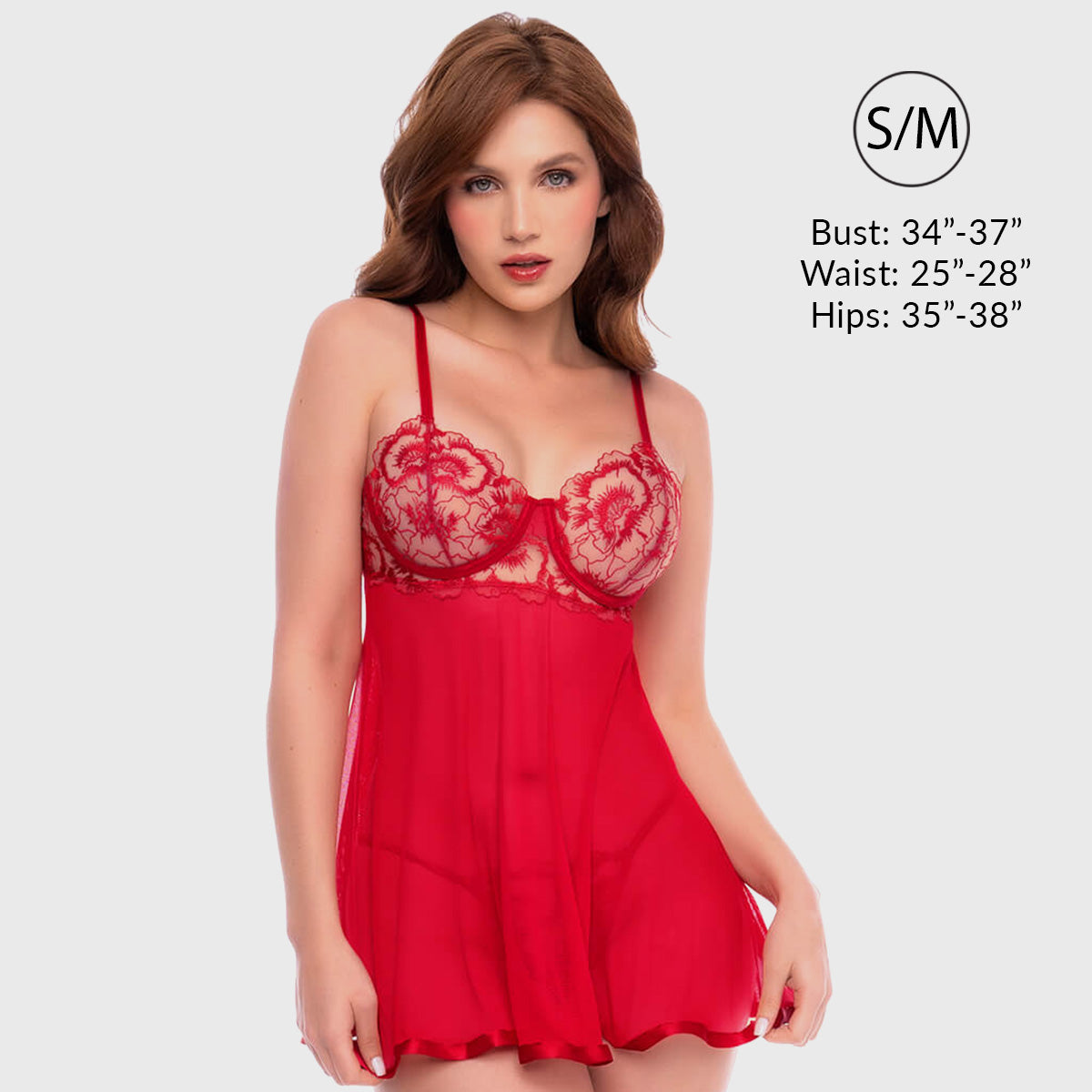 Liberator Valentina nuisette rouge S/M à armatures