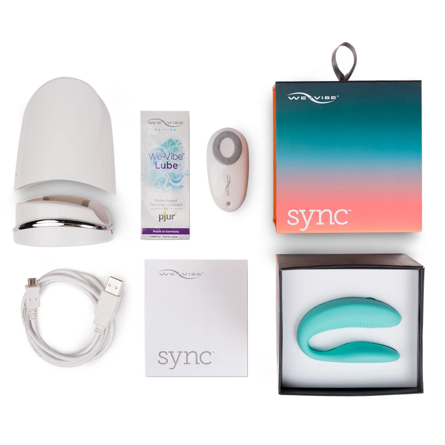 We-Vibe Sync 1 vibromasseur couple Aqua télécommandé