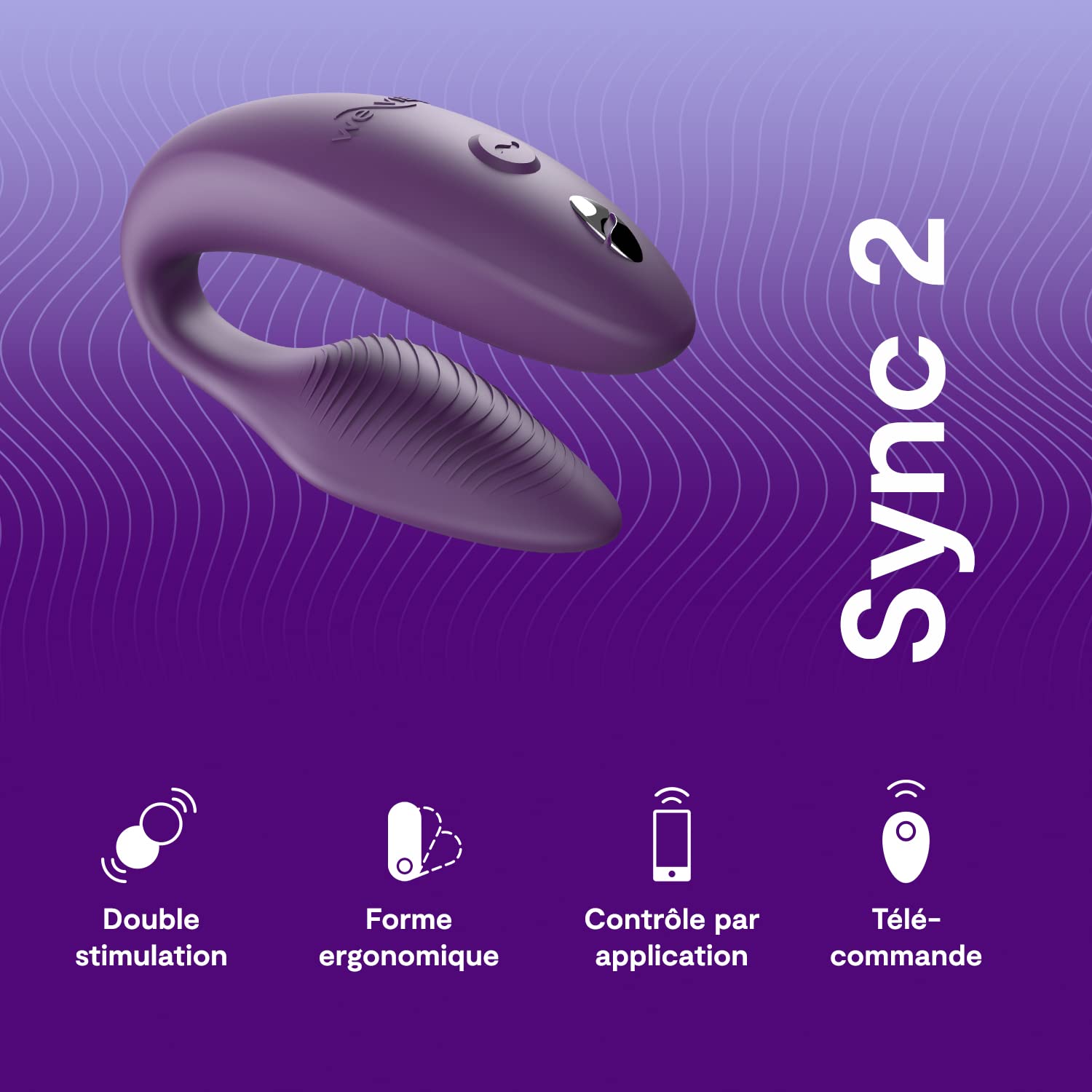 We-Vibe Sync 2 vibromasseur couple connecté violet