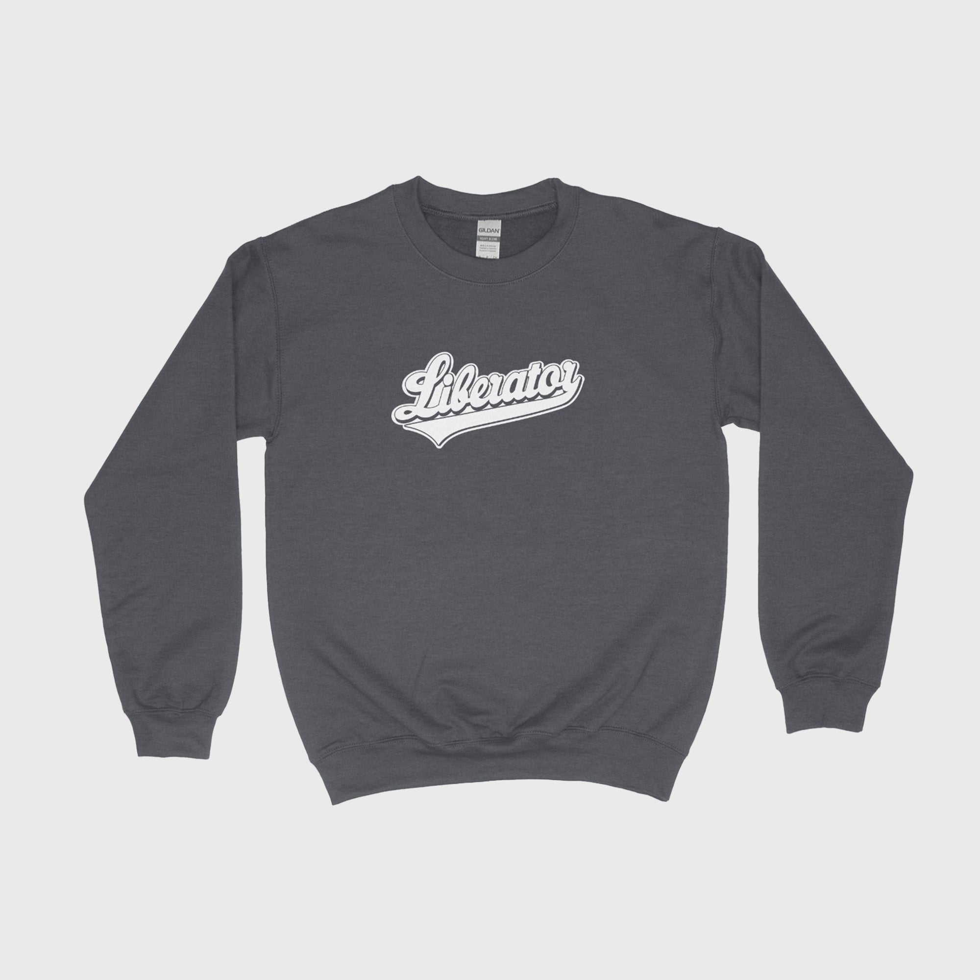 Liberator Baseball Logo Sweatshirt Sweat Coton Charcoal M