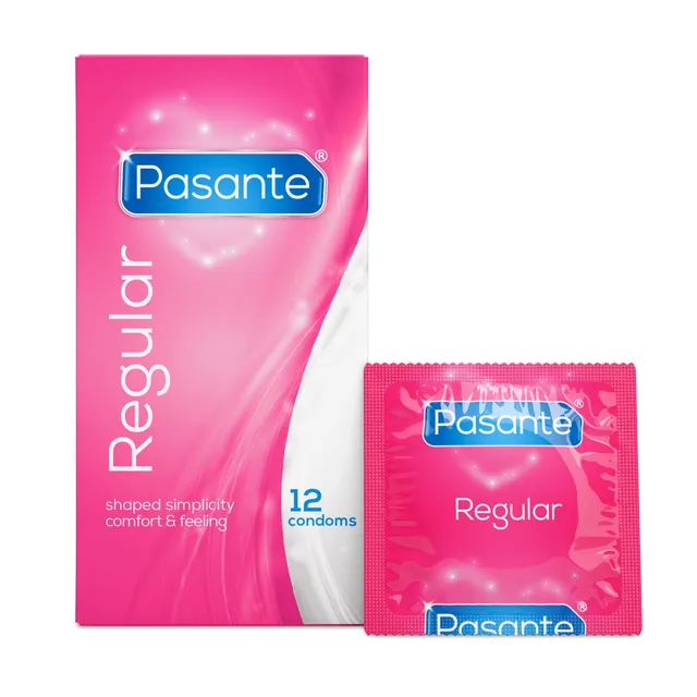 Pasante Regular Préservatifs Latex Standard 12 + Lisse 54 mm