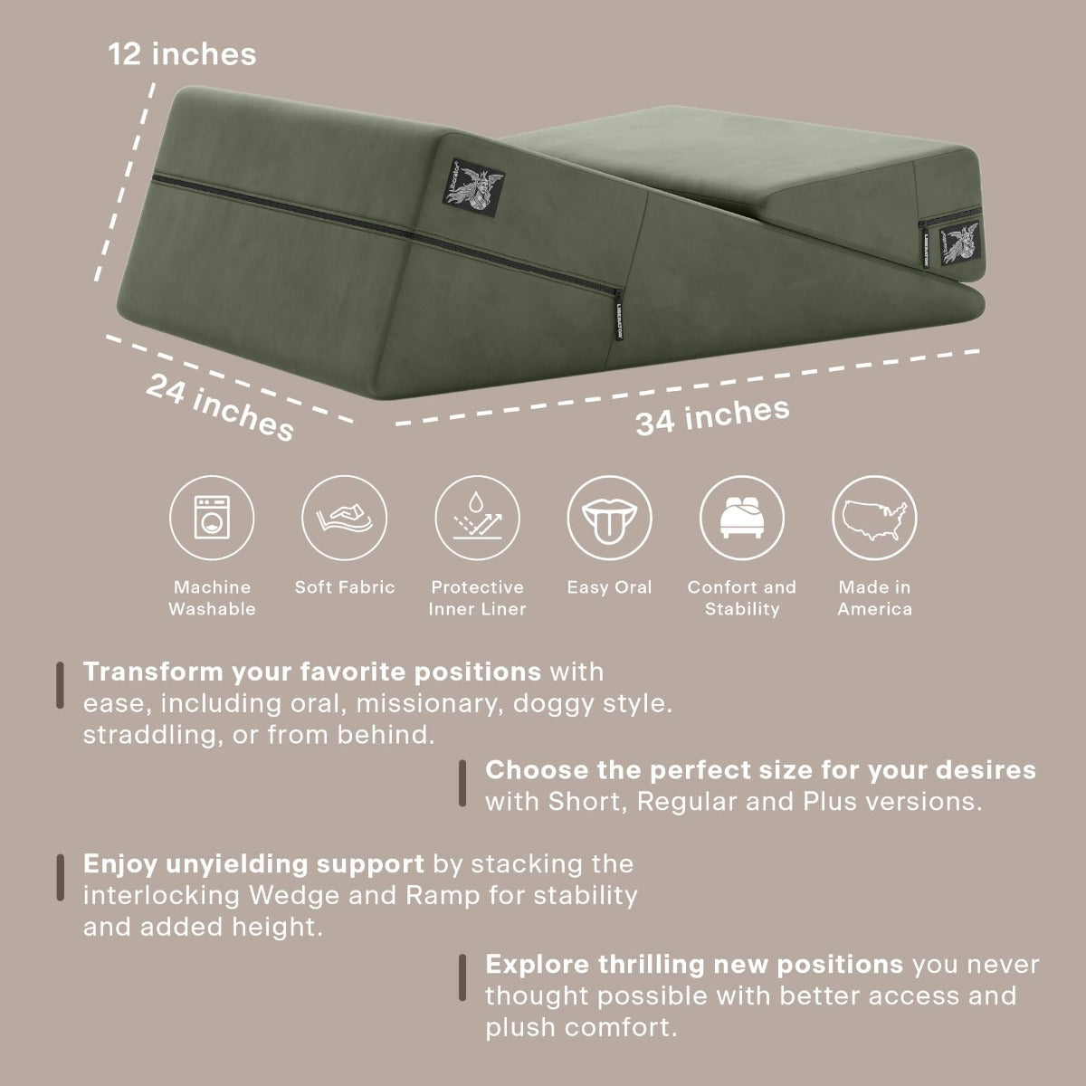 Liberator Positioning Pillows Wedge Ramp Combo coussin sexe Original