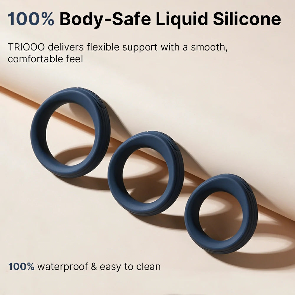 Svakom Triooo Anneau Pénien Silicone Lot Non Vibrant