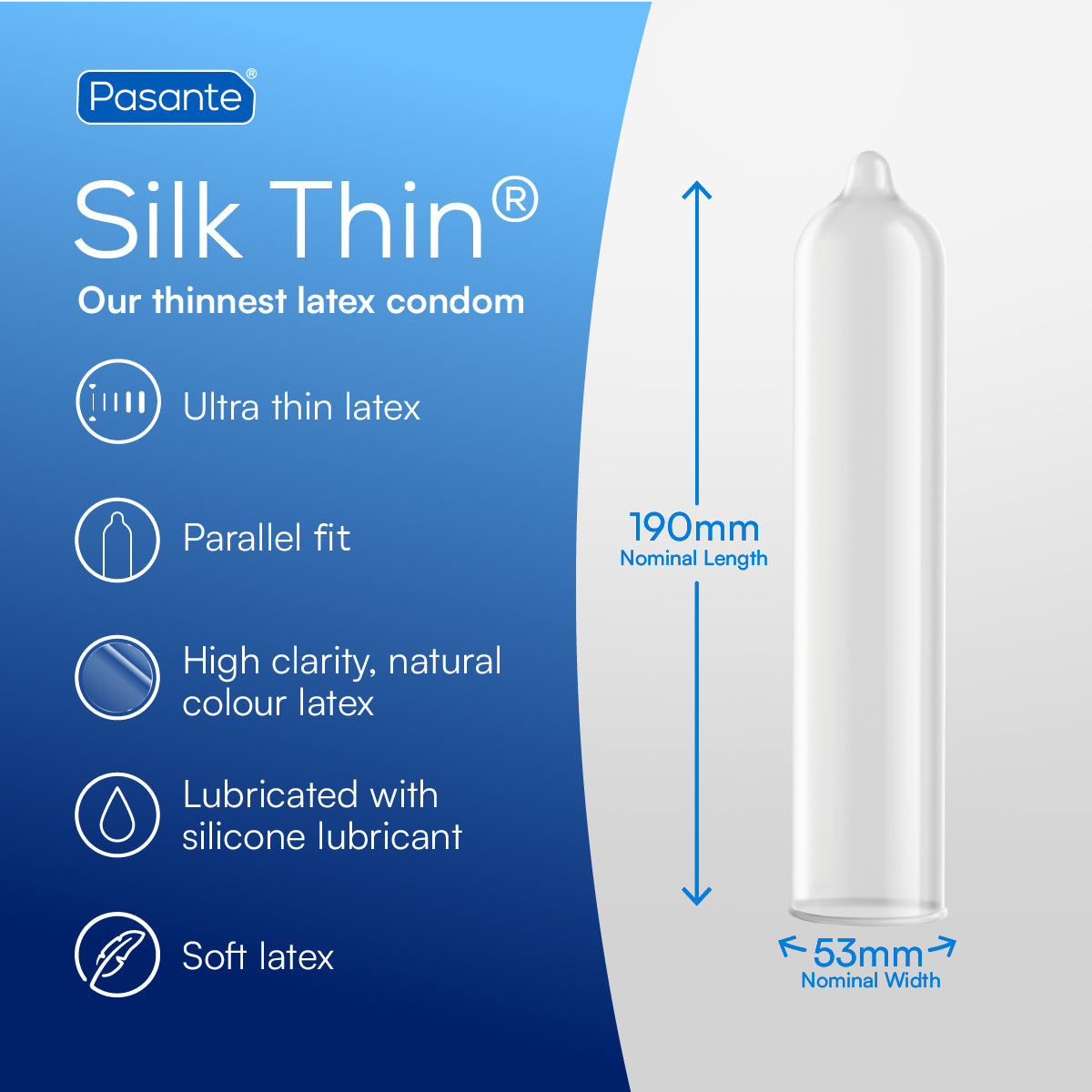 Pasante Silk Thin préservatifs 12 pcs 0,04 mm fins