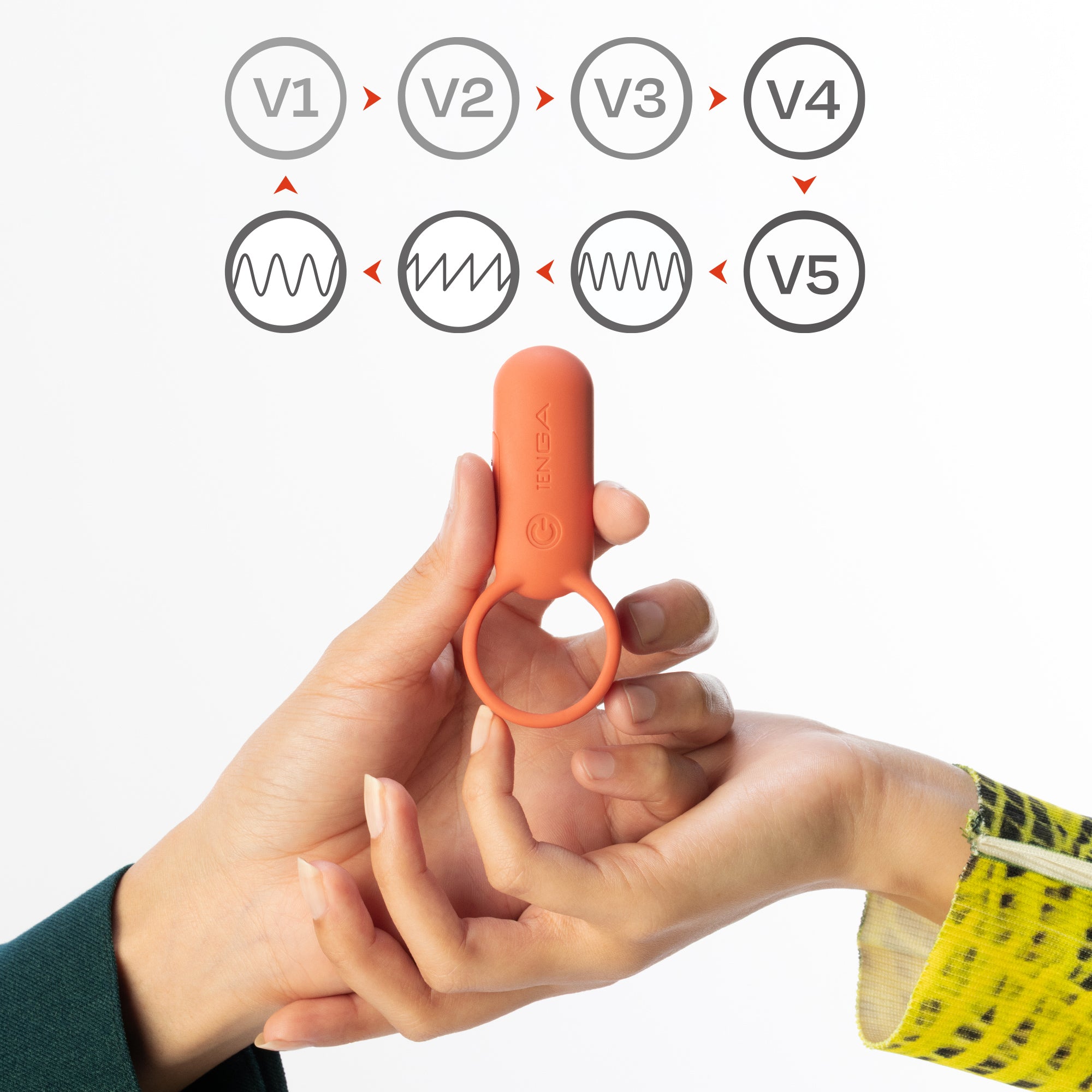 TENGA paiRING Coral anneau vibrant couple rechargeable