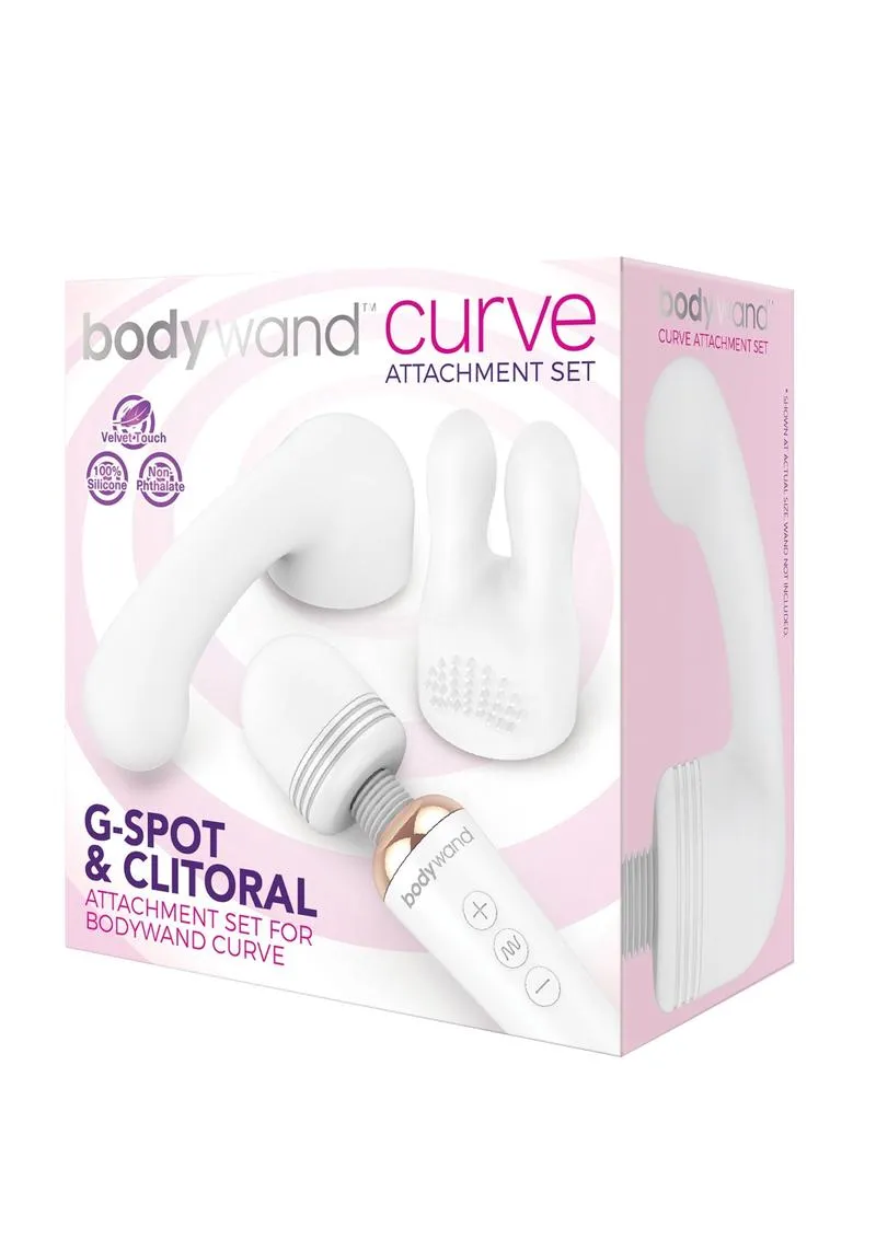 Bodywand Curve Set 2 Embouts Vibromasseur Noir Point G