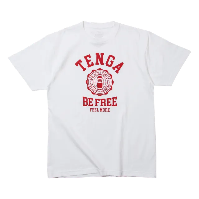 Tenga College T-SHIRT White t-shirt coton blanc M L XL
