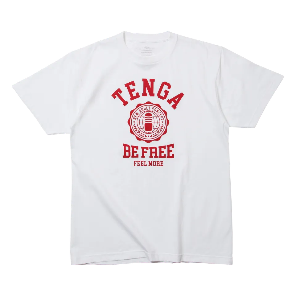 Tenga College T-SHIRT White t-shirt coton blanc M L XL