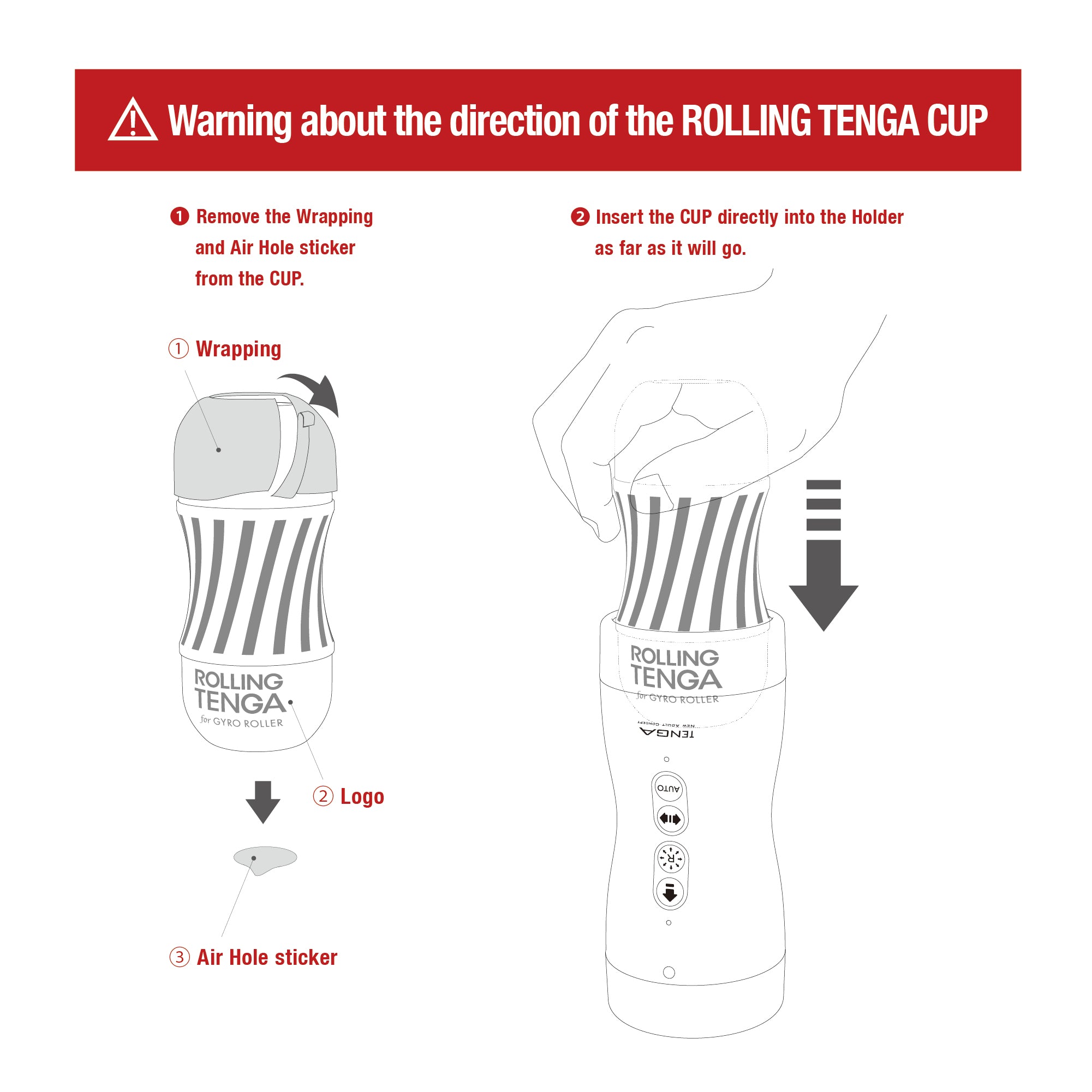 TENGA Vacuum Gyro Roller contrôleur masturbateur aspiration rotation
