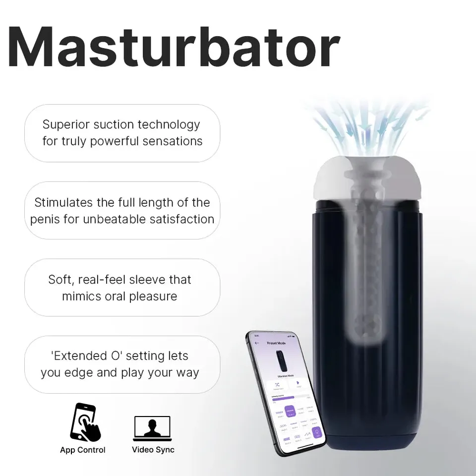 Svakom Sam Neo 2 Masturbateur Homme Bleu Foncé