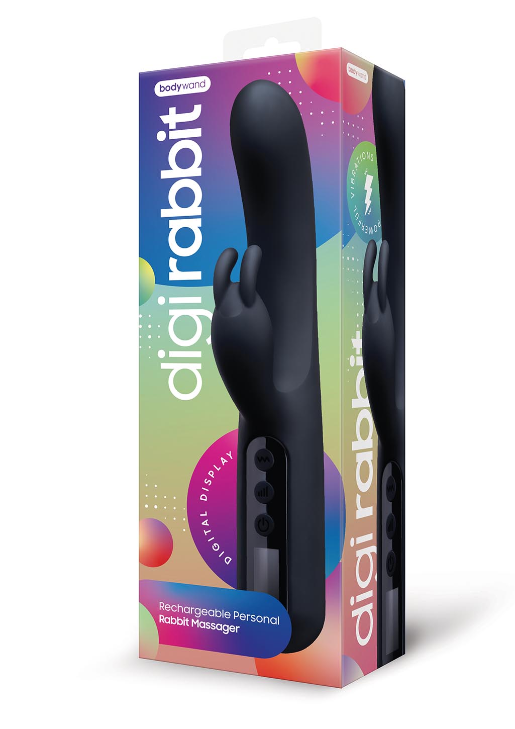Bodywand Digi Rabbit vibromasseur silicone noir