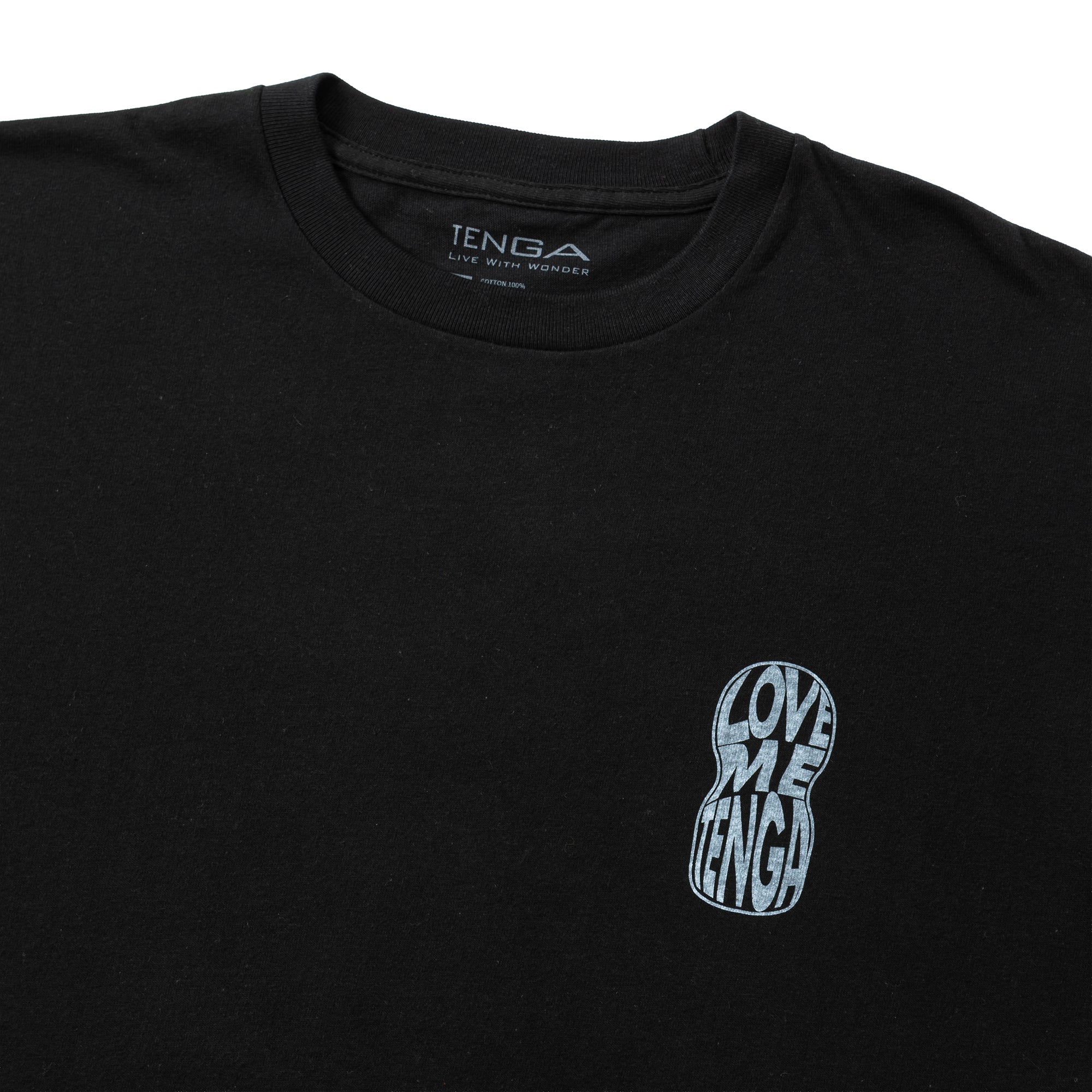 TENGA Merch Love Me Tenga Distortion t-shirt blanc M unisexe