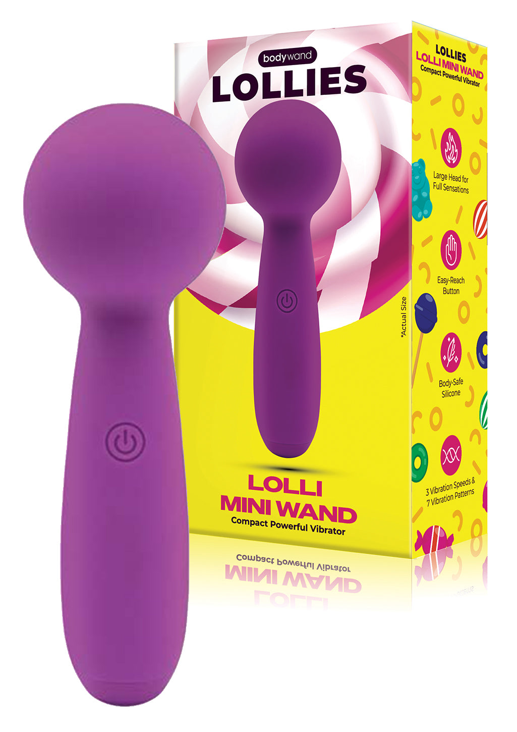 Bodywand Lollies Lolli Mini Wand Vibro Noir Silicone
