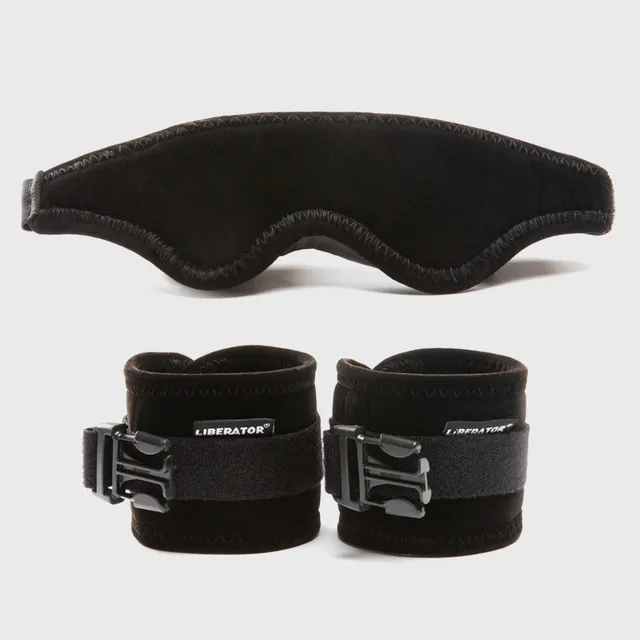 Liberator Plush Comfort Kit menottes + bandeau noir