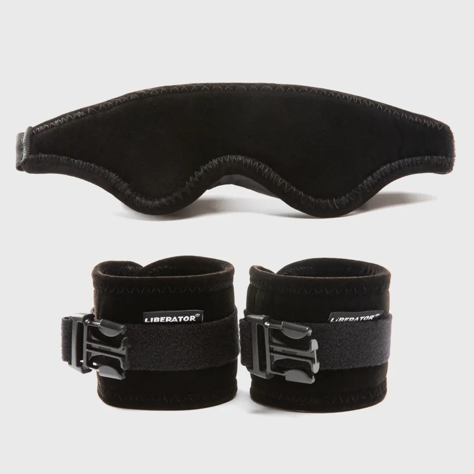 Liberator Plush Comfort Kit menottes + bandeau noir