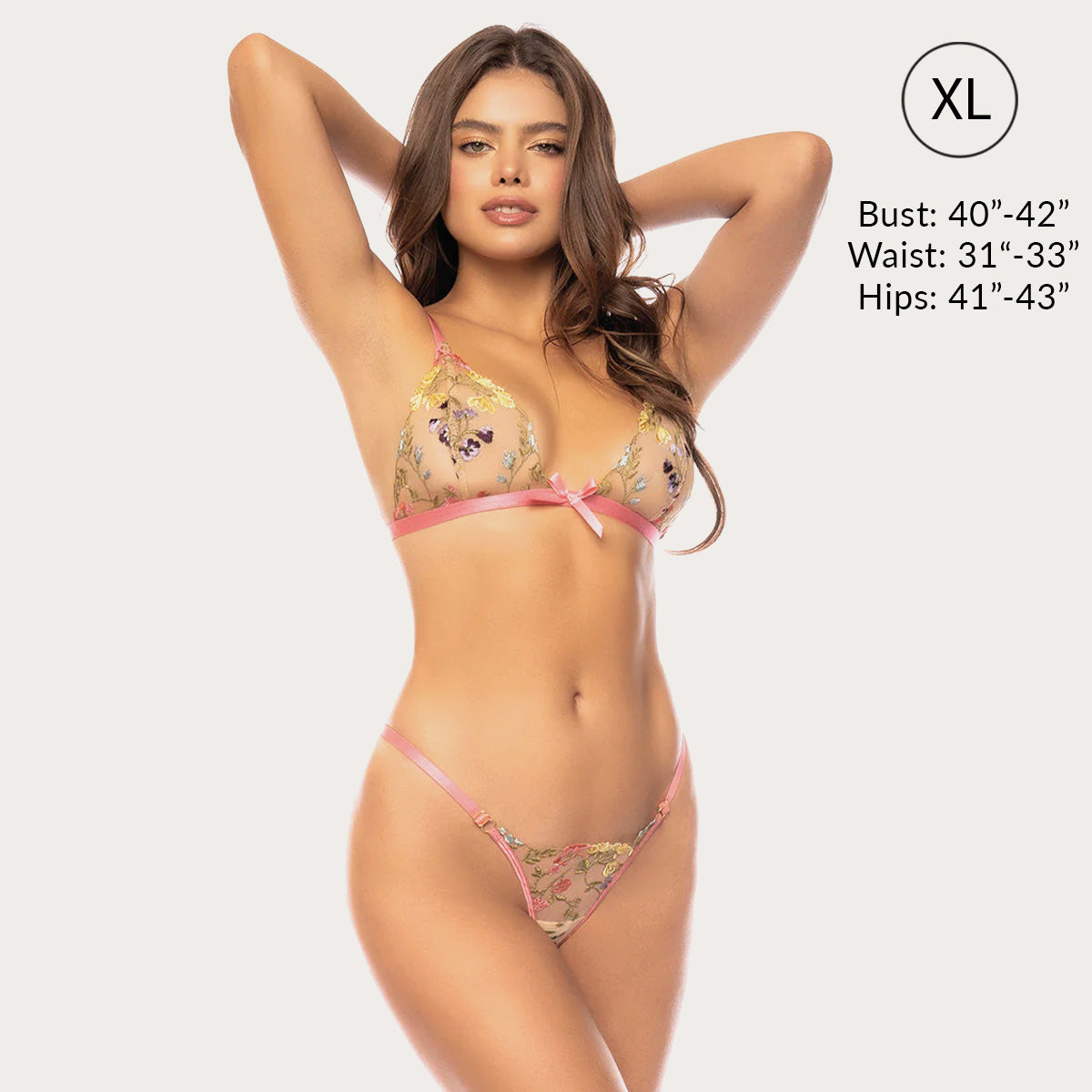 Liberator Eden ensemble lingerie 2 pièces floral