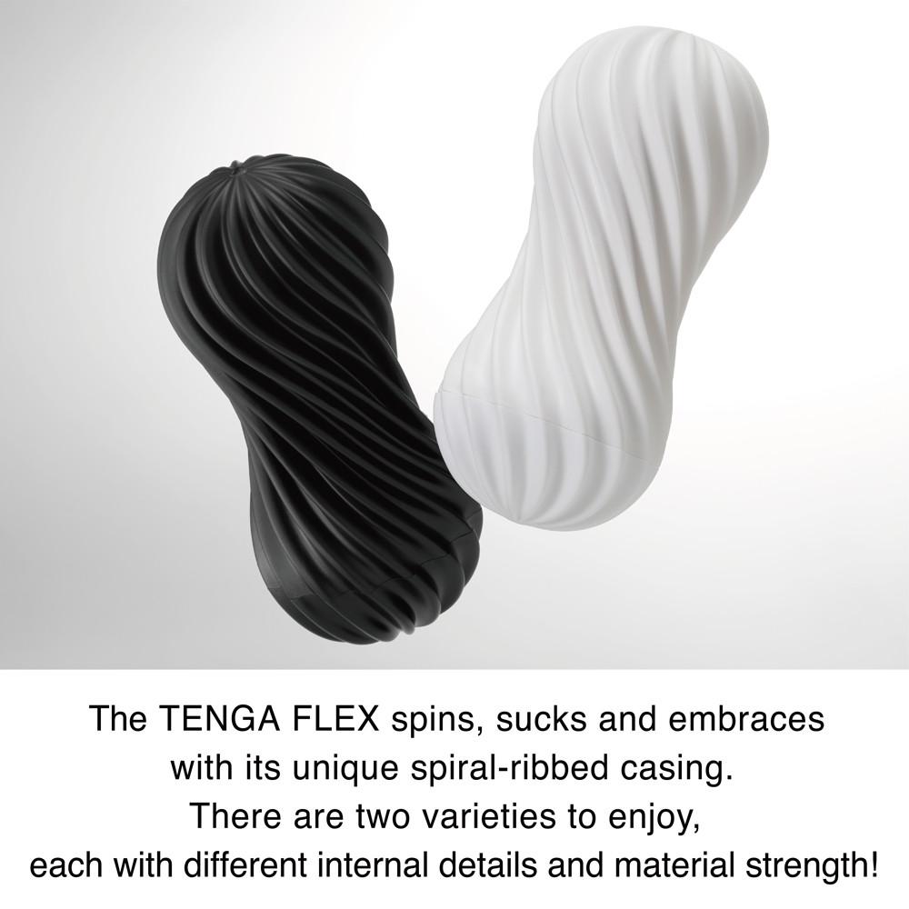 Tenga Flex Rocky Black masturbateur homme nervuré