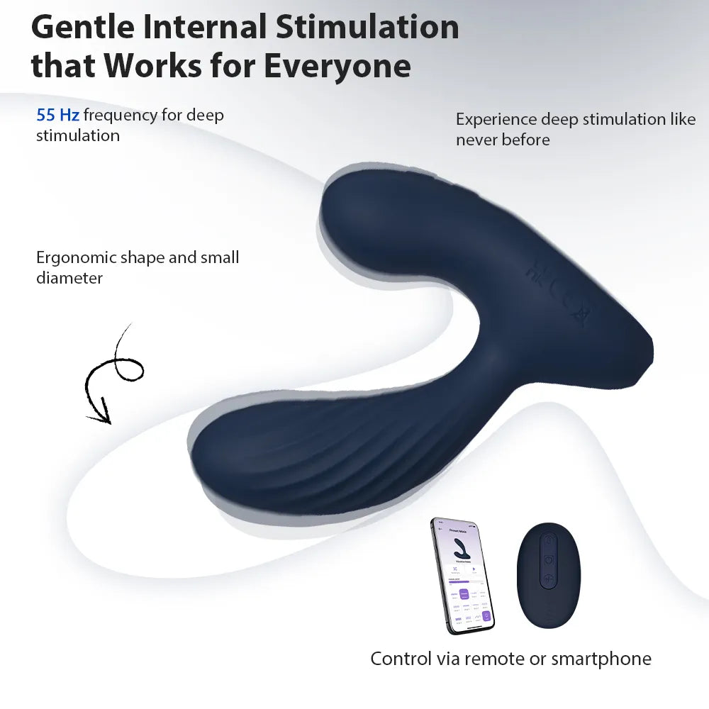 Svakom Vick Neo 2 vibromasseur prostatique Navy Blue chauffant
