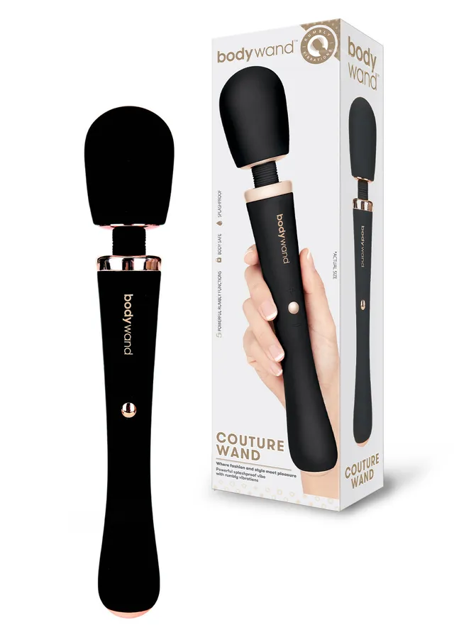 Bodywand Couture Wand vibromasseur noir silicone USB