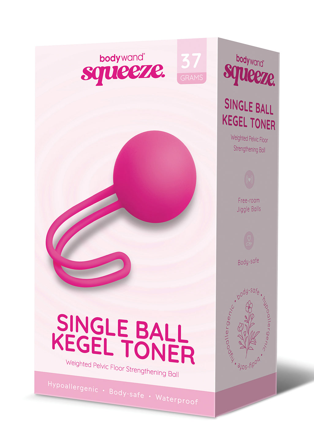 Bodywand Squeeze Single Ball Kegel Toner boule 37 g rose