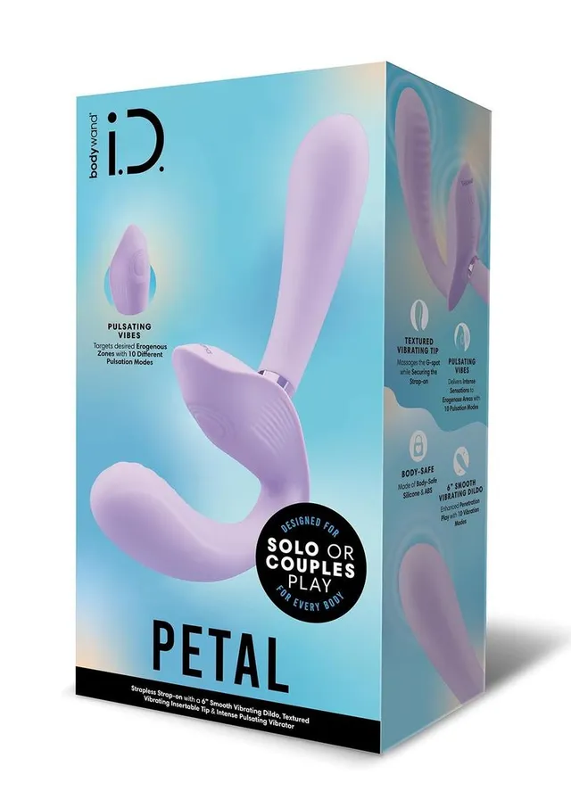 Bodywand i.D. Petal vibromasseur couple lilas 10 modes