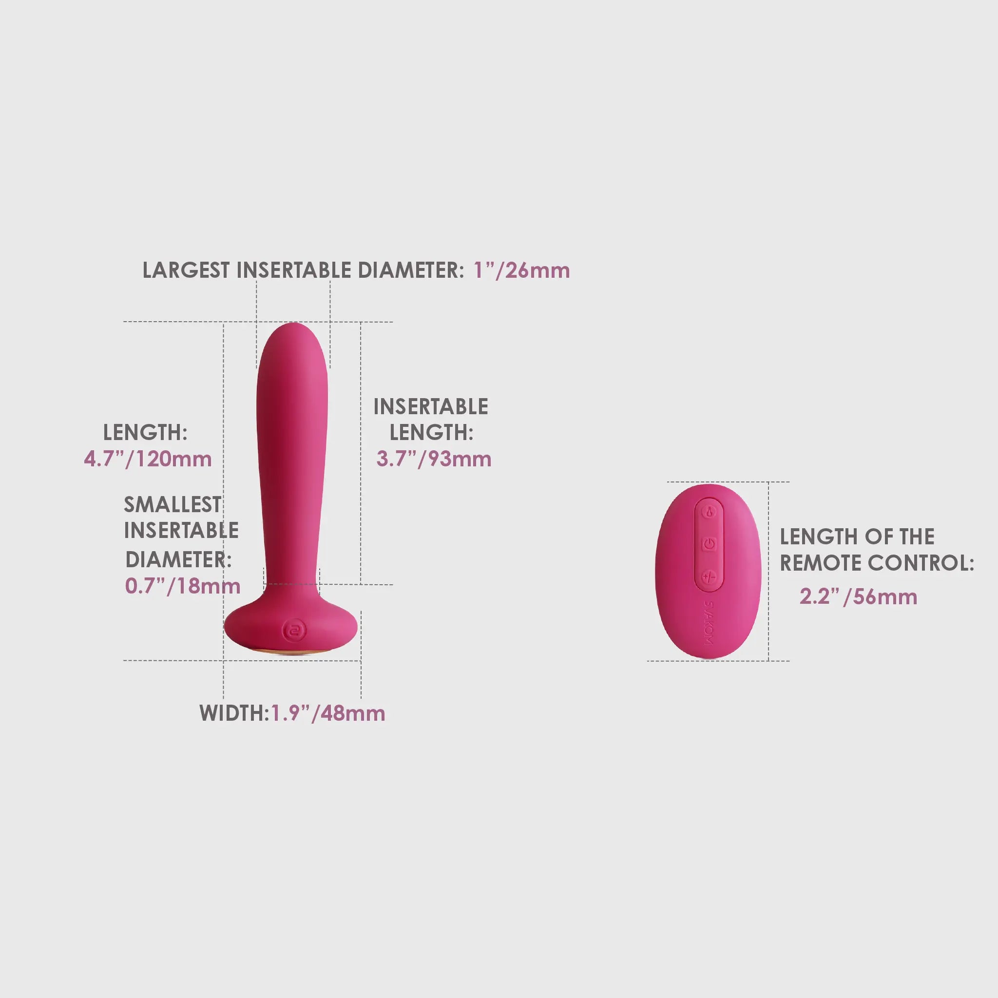 Svakom Primo vibromasseur point G rouge vin