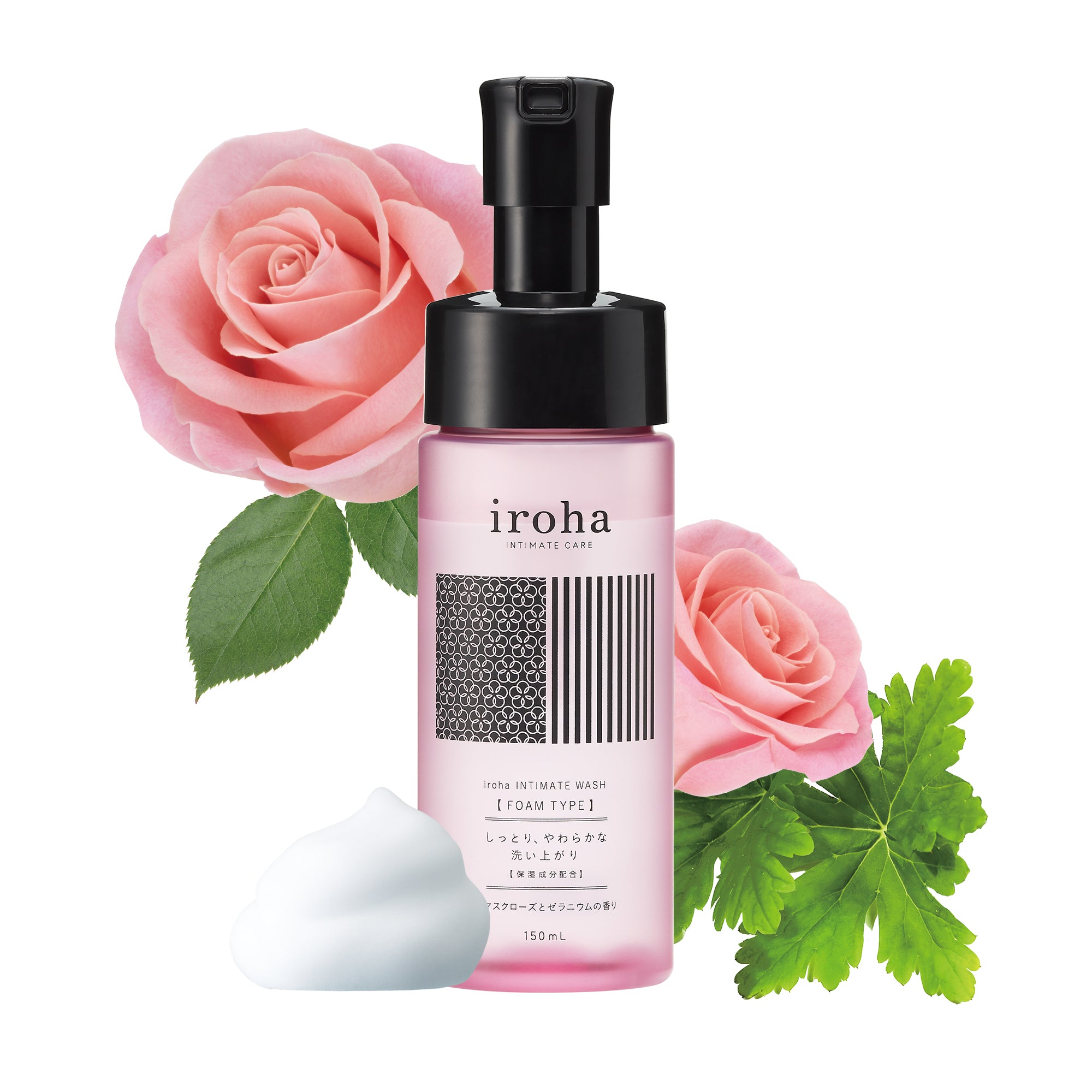 iroha INTIMATE WASH mousse intime rose lot 3