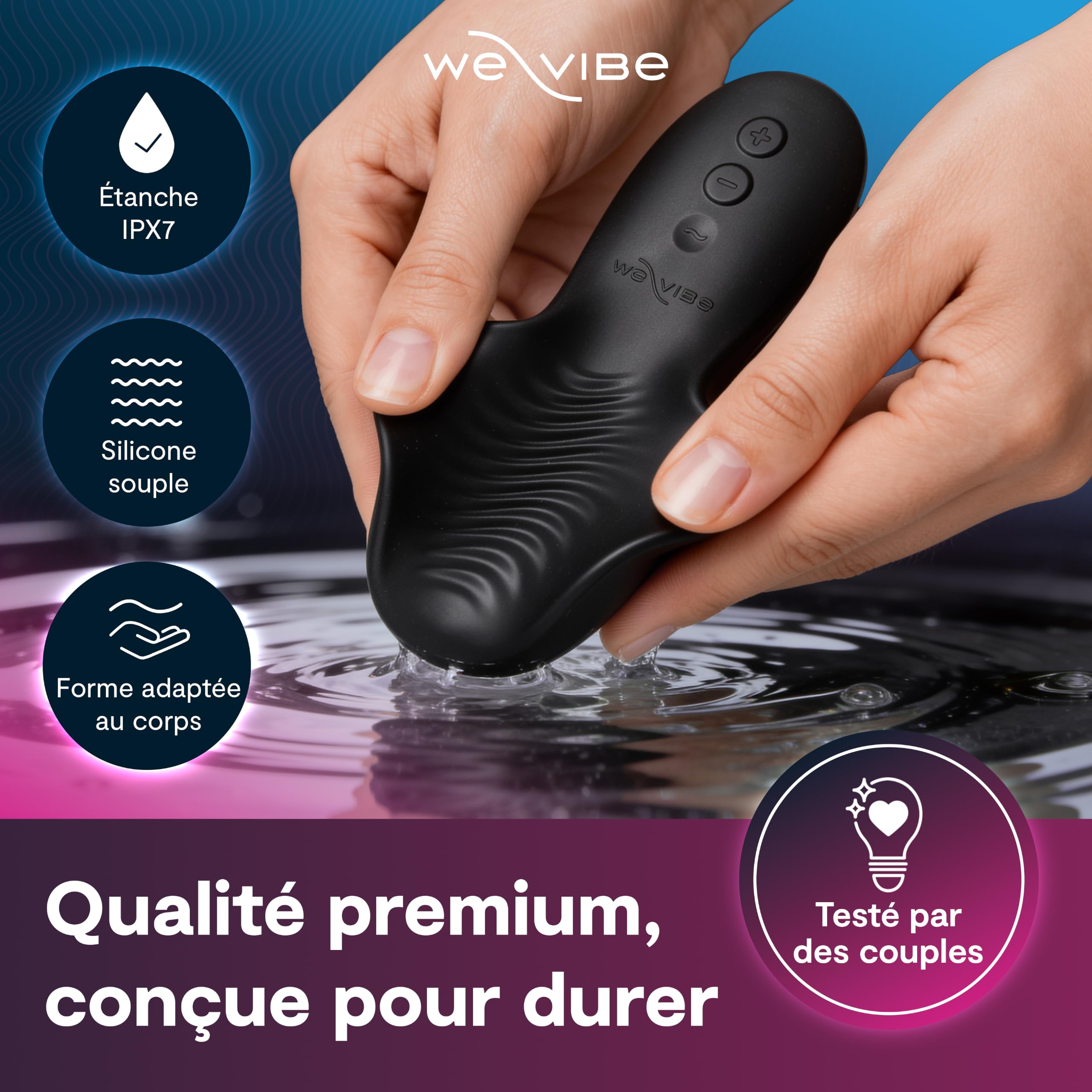 We-Vibe Shared Touch vibromasseur couple noir appli