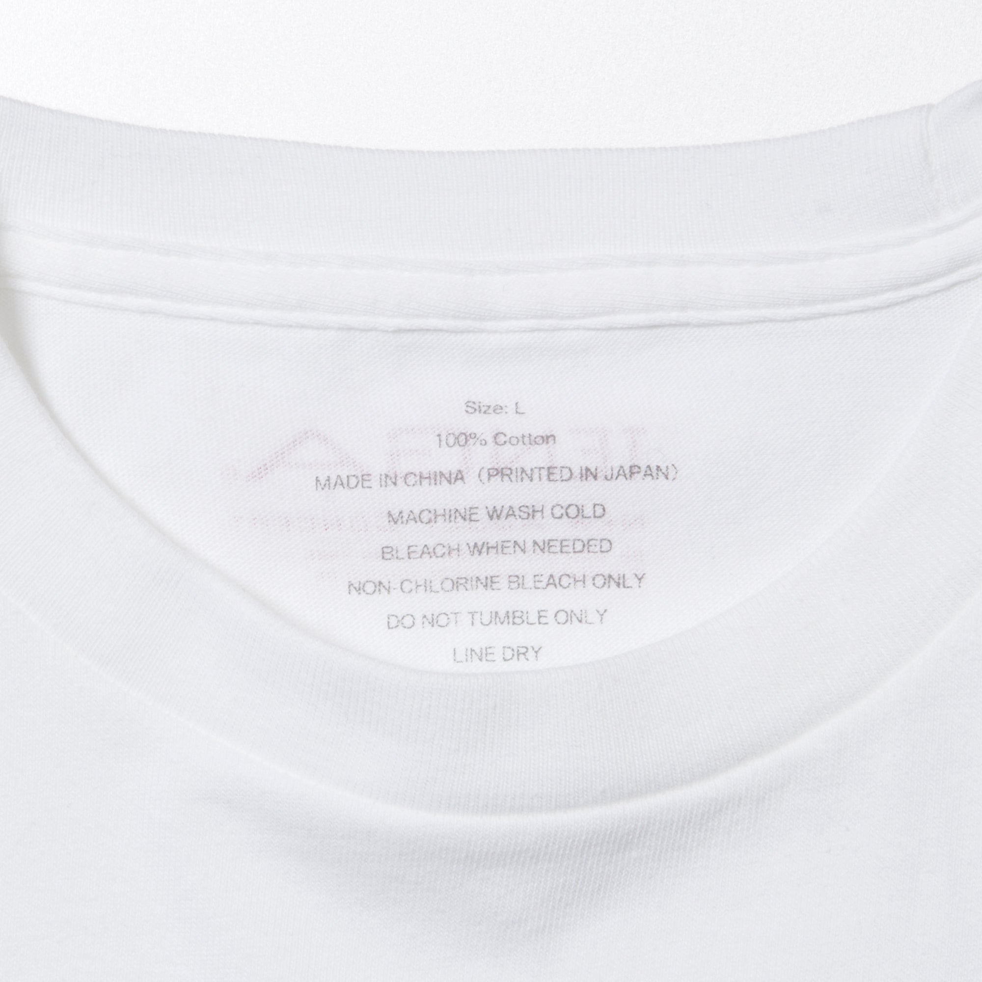 Tenga College T-SHIRT White t-shirt coton blanc M L XL
