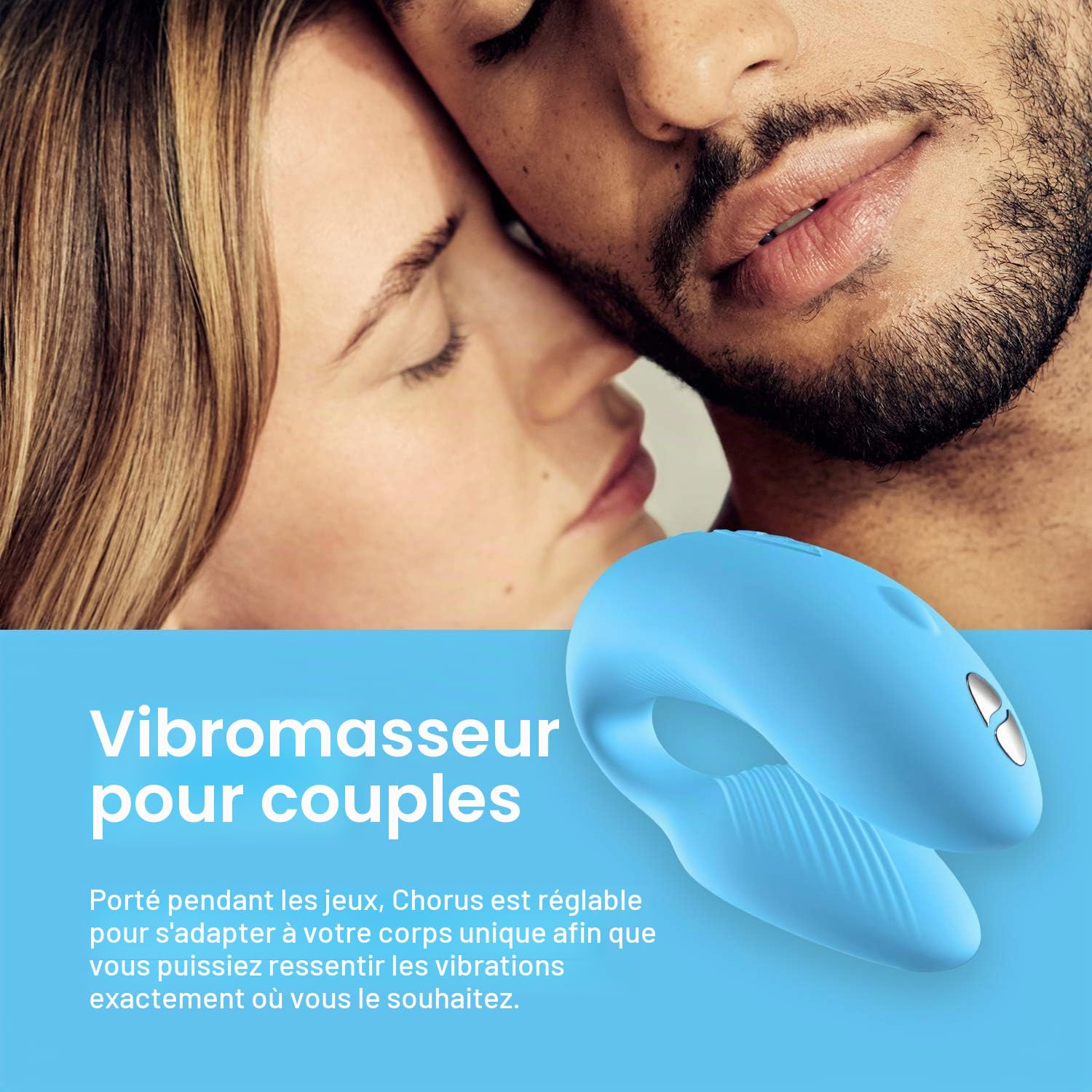 We-Vibe Chorus vibromasseur couple bleu télécommande appli