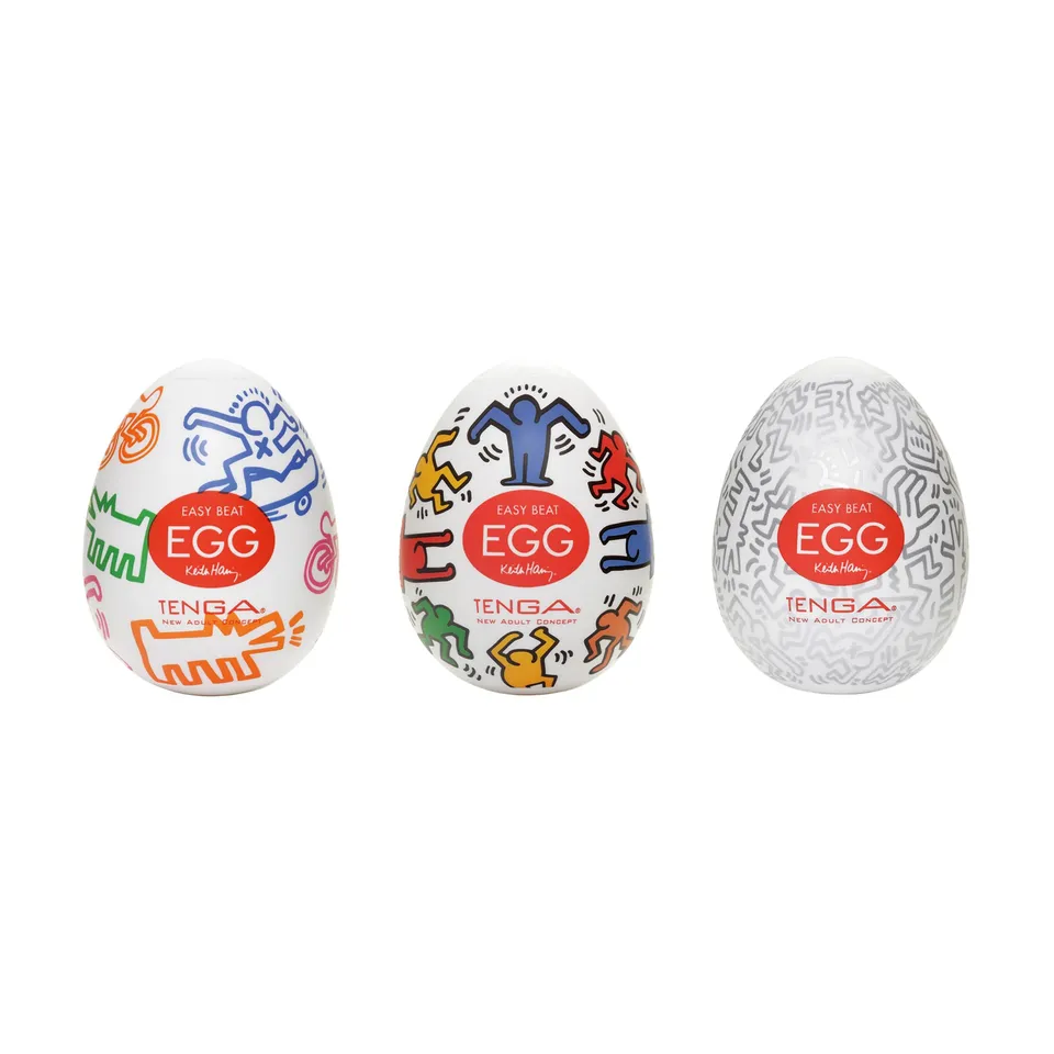 Tenga Keith Haring Egg trio masturbateur homme jetable