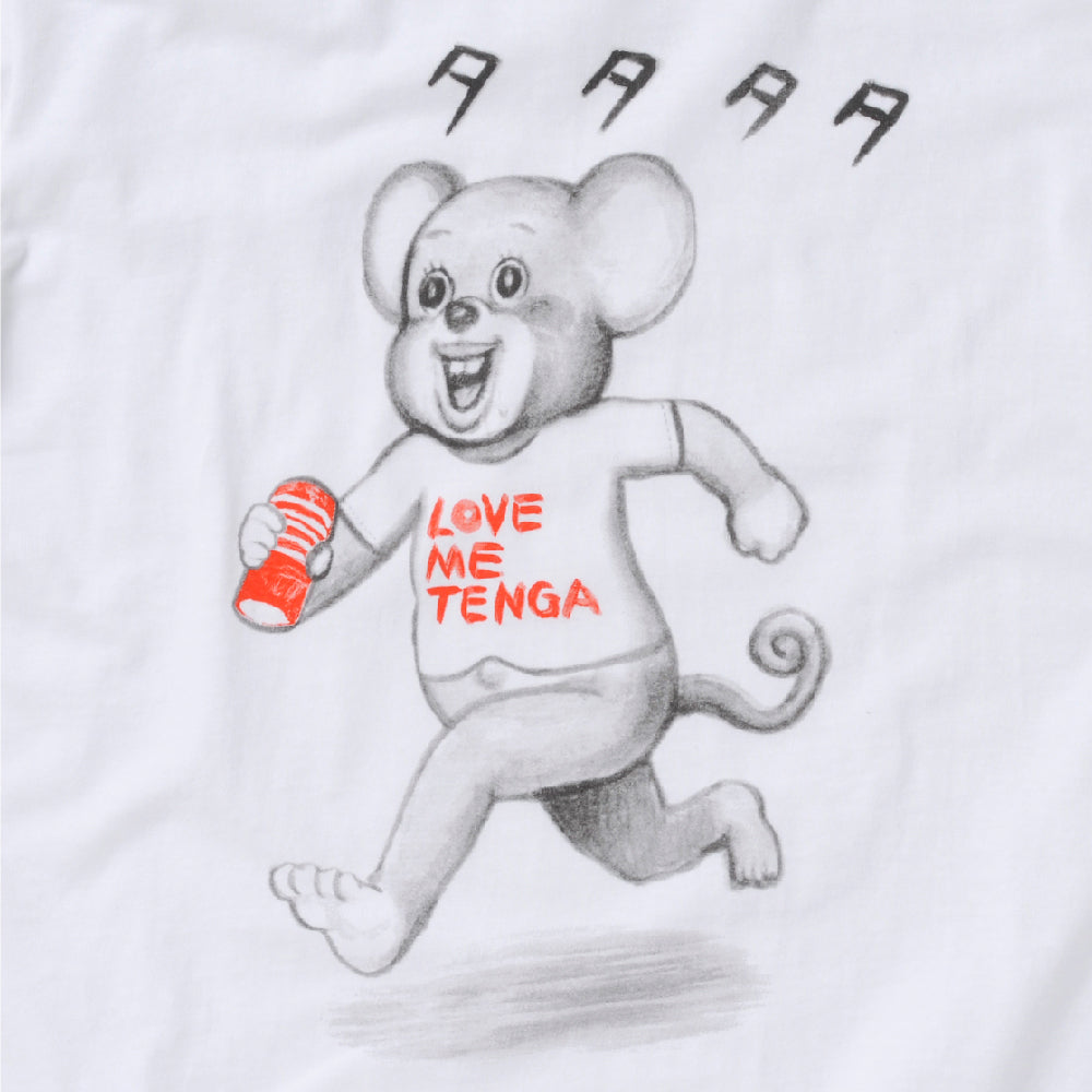 Tenga TENGA Merch Dokumi T-shirt manga blanc et noir M-XL