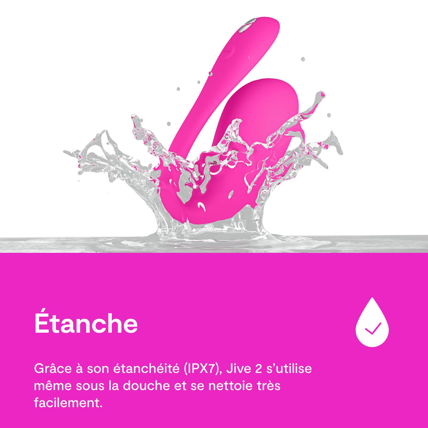 We-Vibe Jive 2 oeuf vibrant connecté point G bleu