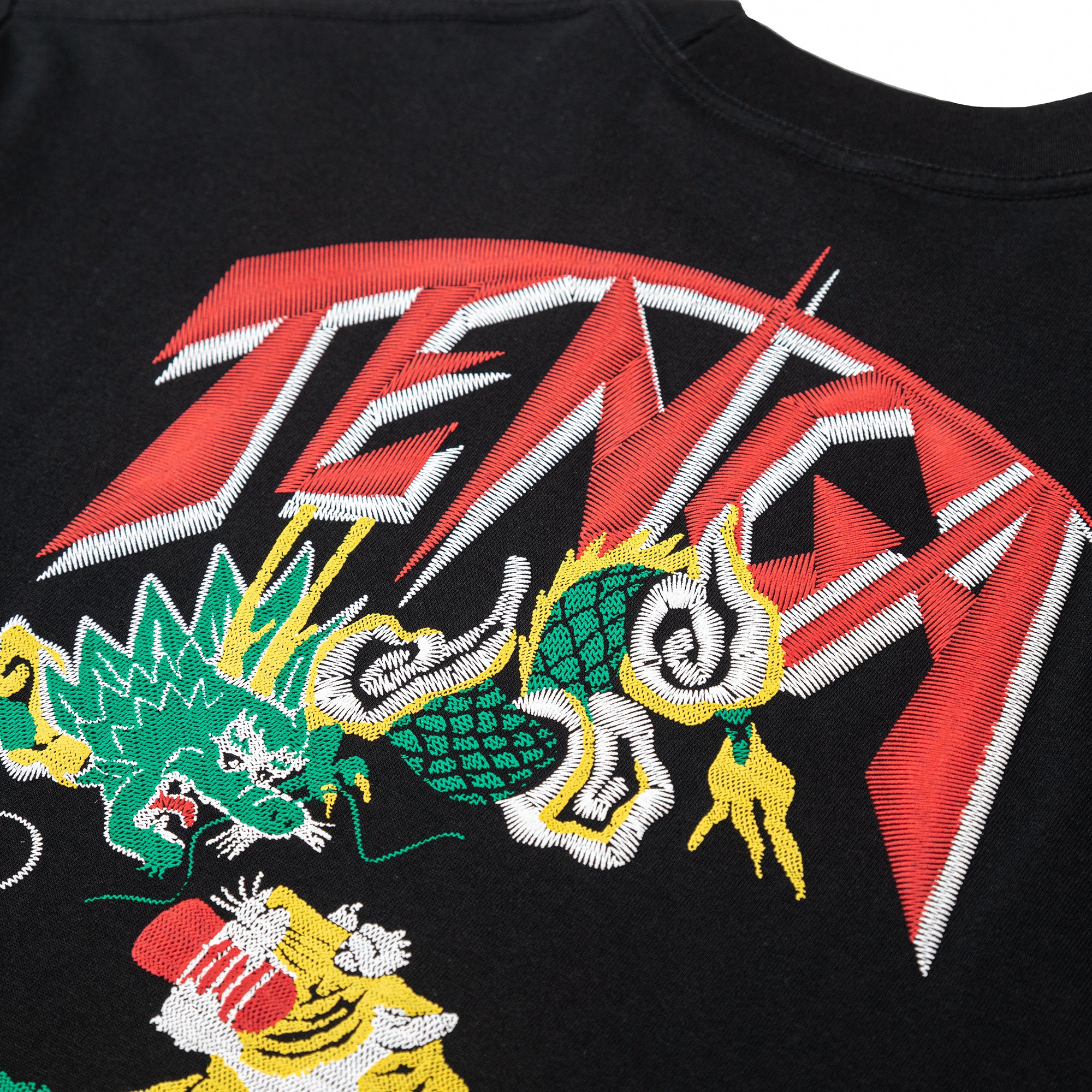 TENGA Print T-Shirt Black t-shirt noir L XL