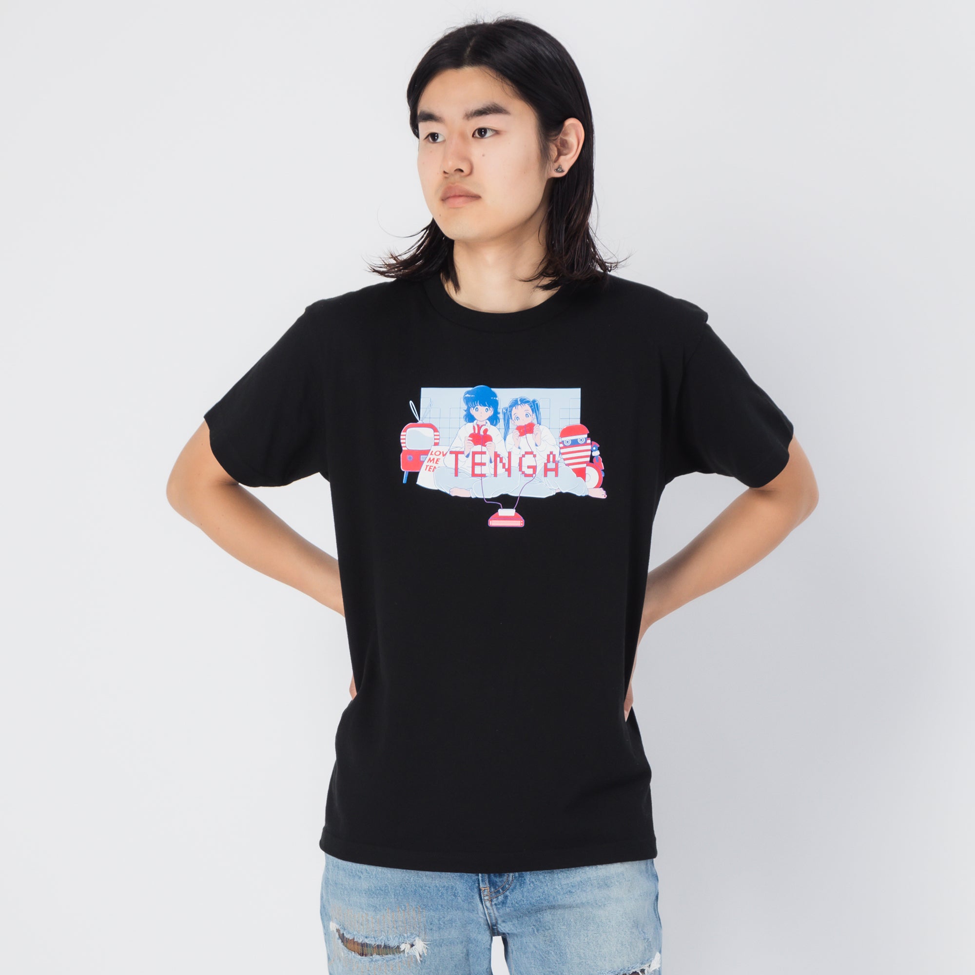 TENGA Merch Play Game 01 t-shirt noir taille L