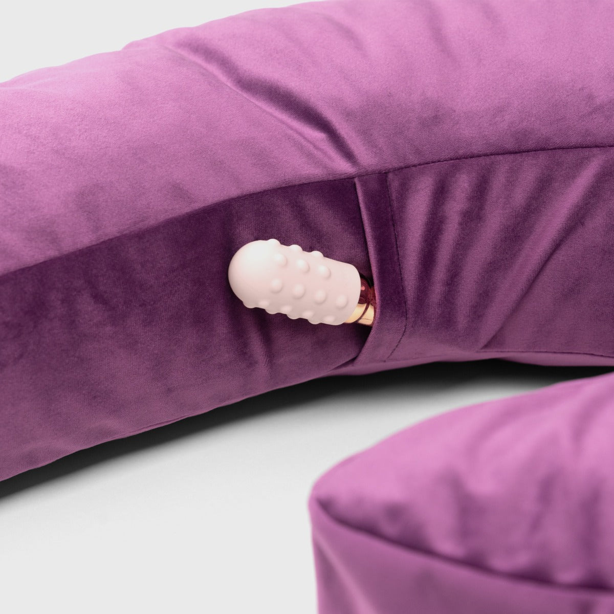 Liberator Lune coussin mémoire + mini-vibromasseur microvelours noir