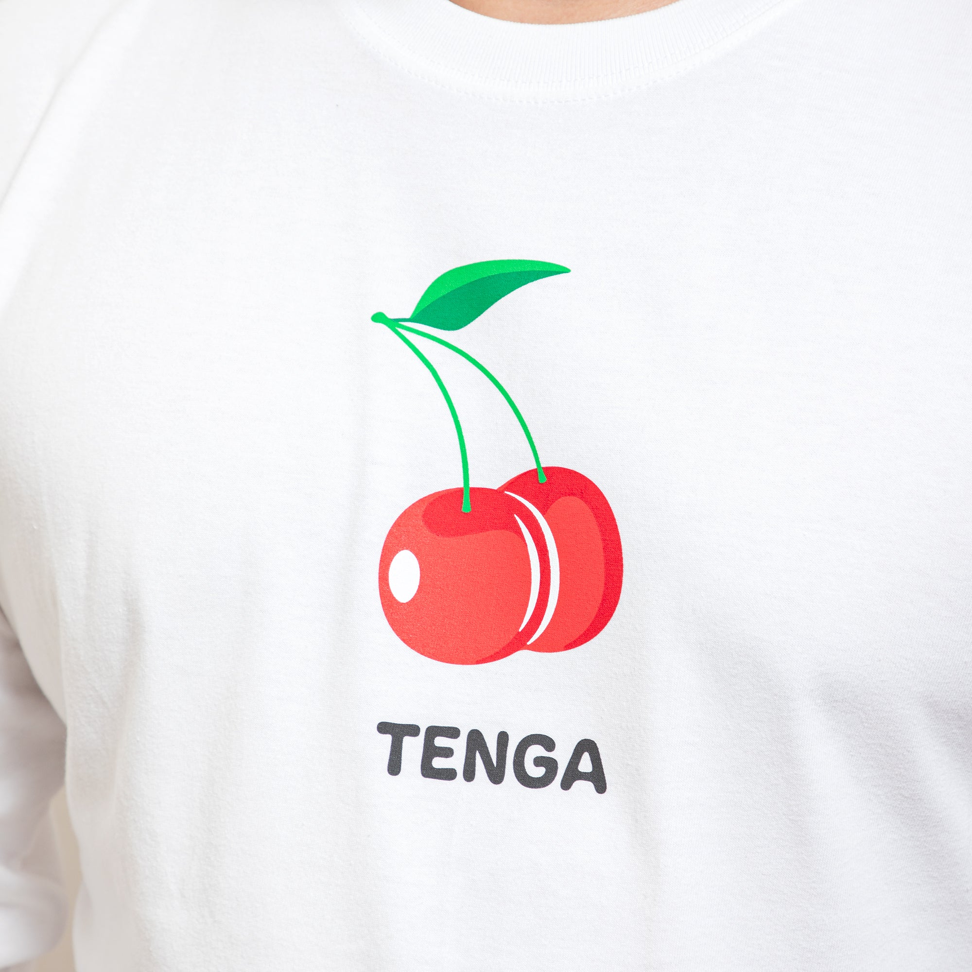 Tenga Cherry t-shirt manche longue coton taille M