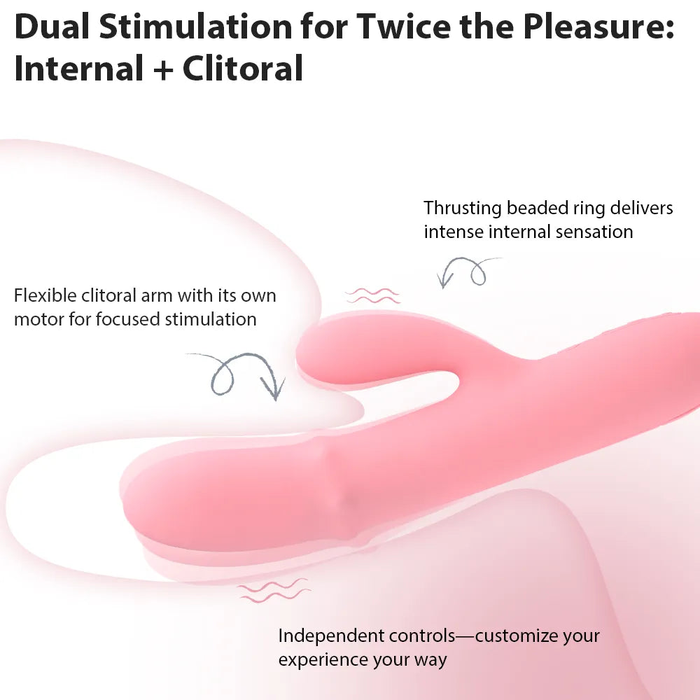 Svakom Mora Neo Vibromasseur Rabbit Rose Pêche