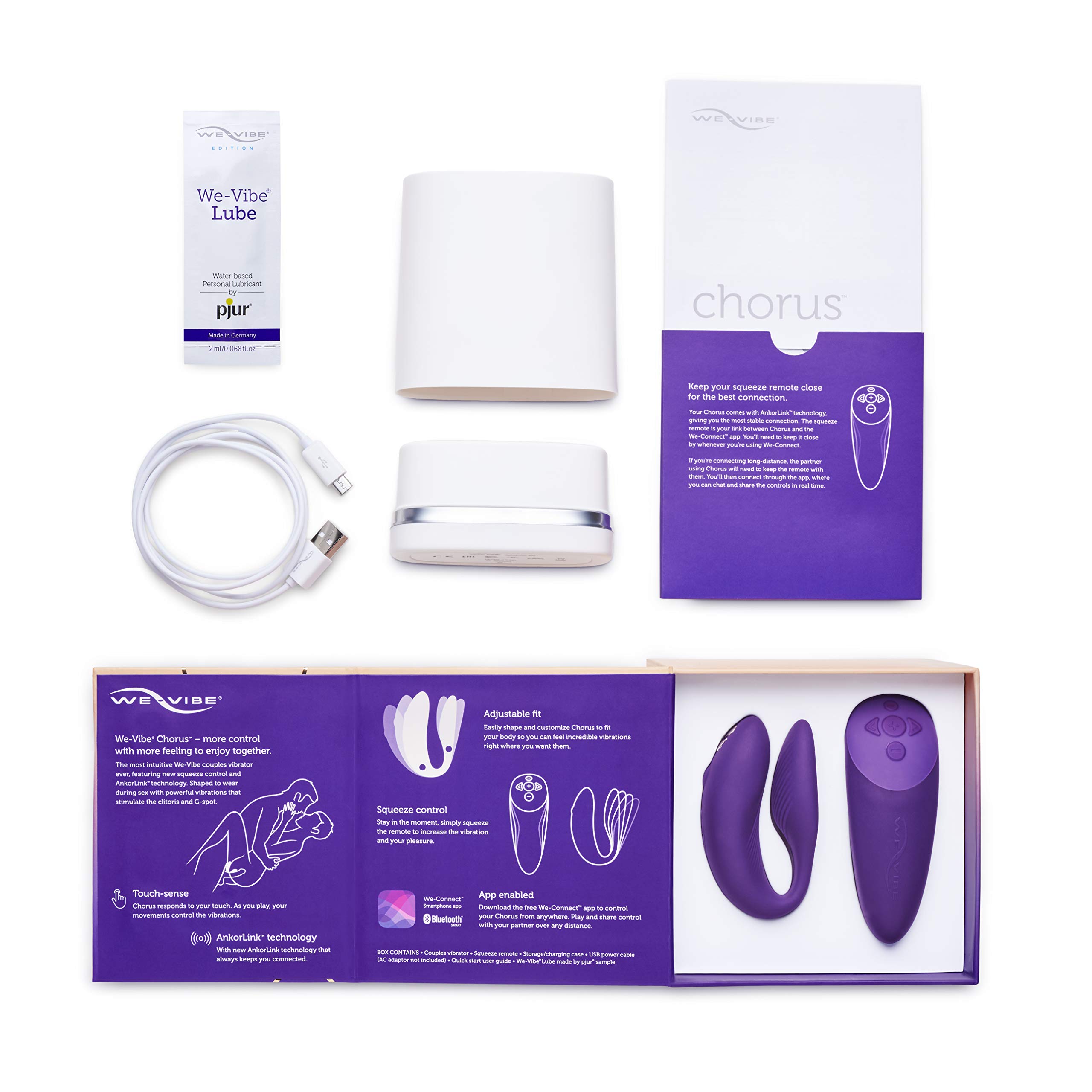 We-Vibe Chorus vibromasseur couple violet télécommandé