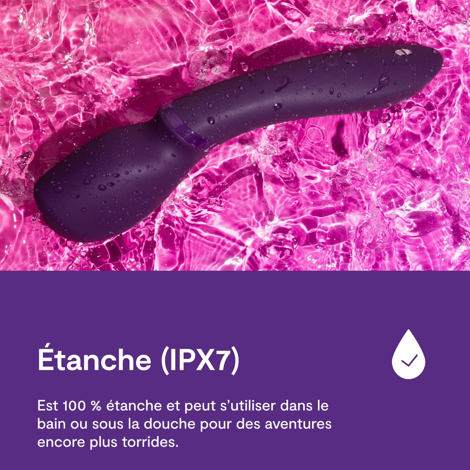 We-Vibe Wand 2 vibromasseur wand connecté étanche