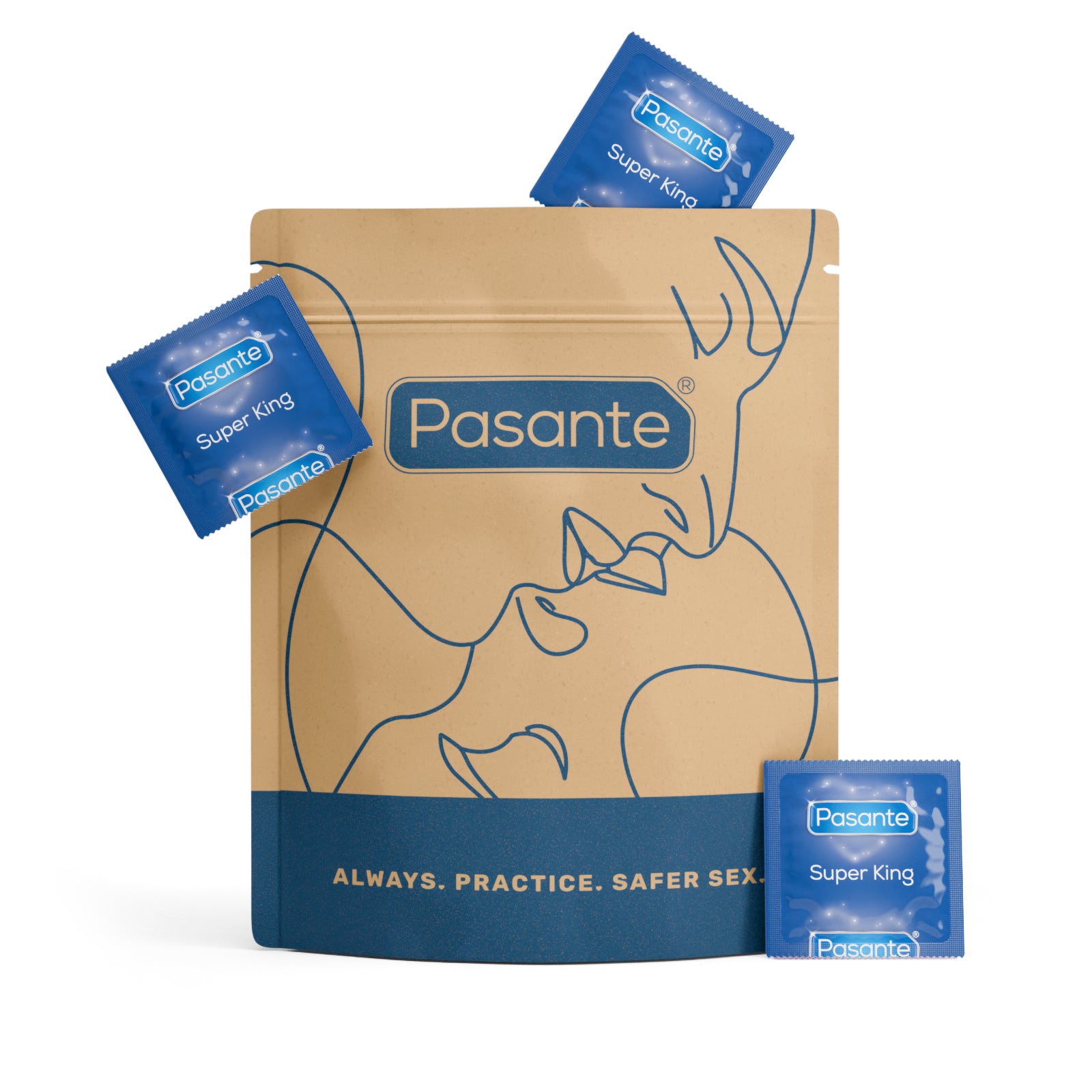 Pasante Super King Préservatifs larges 72 pièces