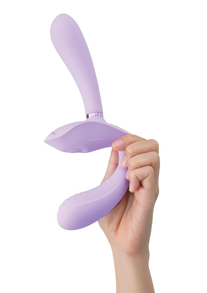Bodywand i.D. Petal vibromasseur couple lilas 10 modes