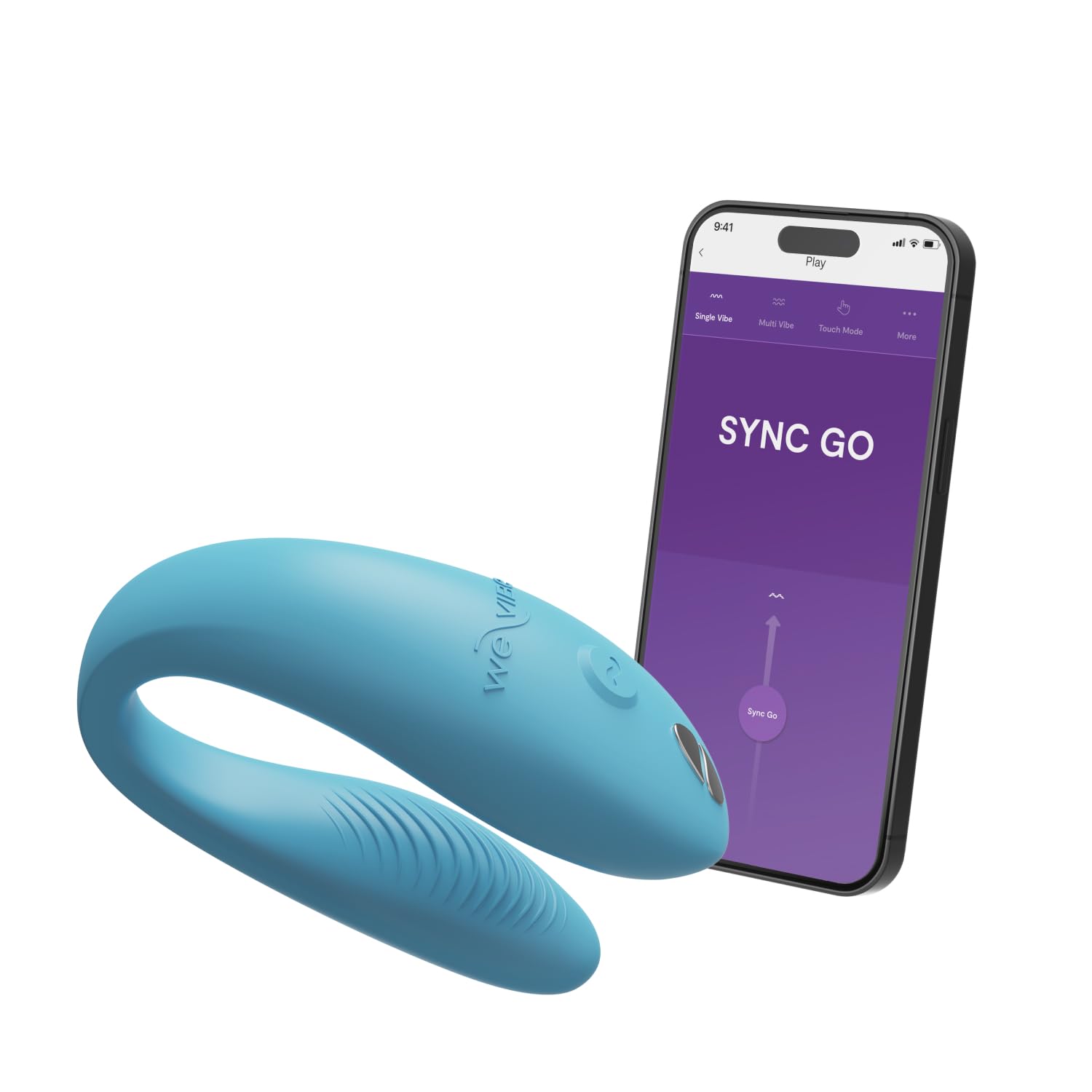 We-Vibe Sync Go vibromasseur couple bleu connecté voyage